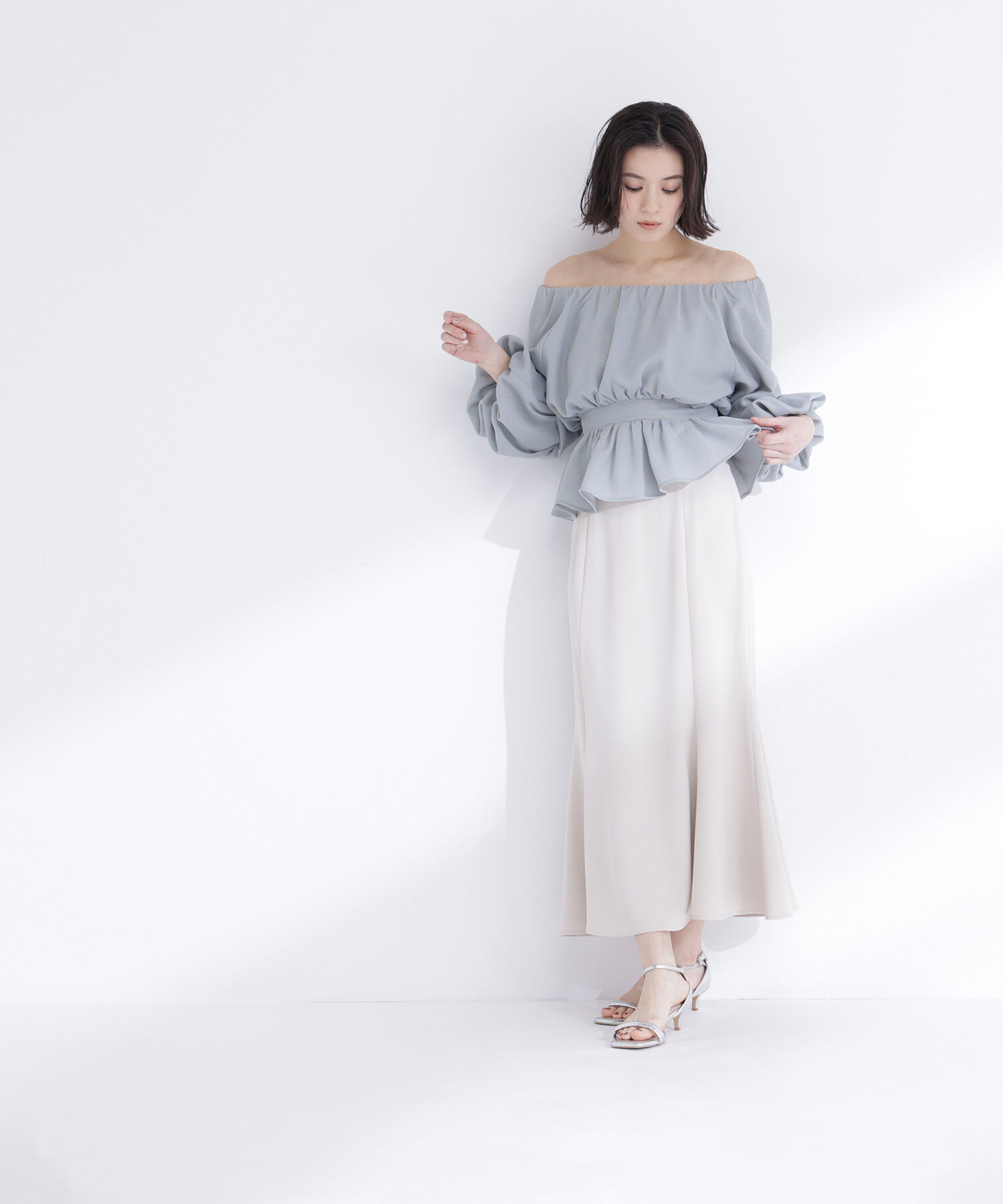  「パネル切替マーメイドスカート」|スカート|