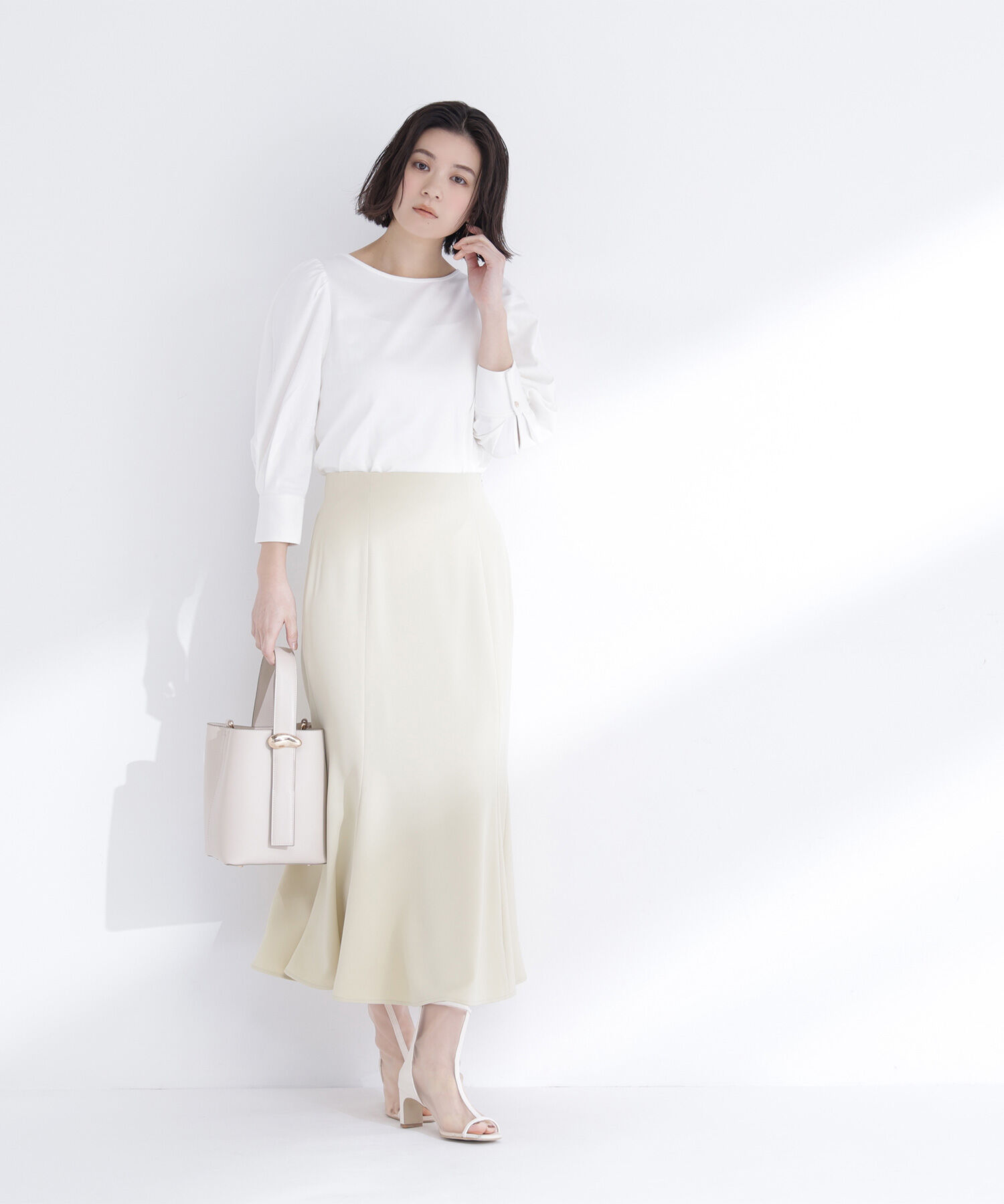  「パネル切替マーメイドスカート」|スカート|