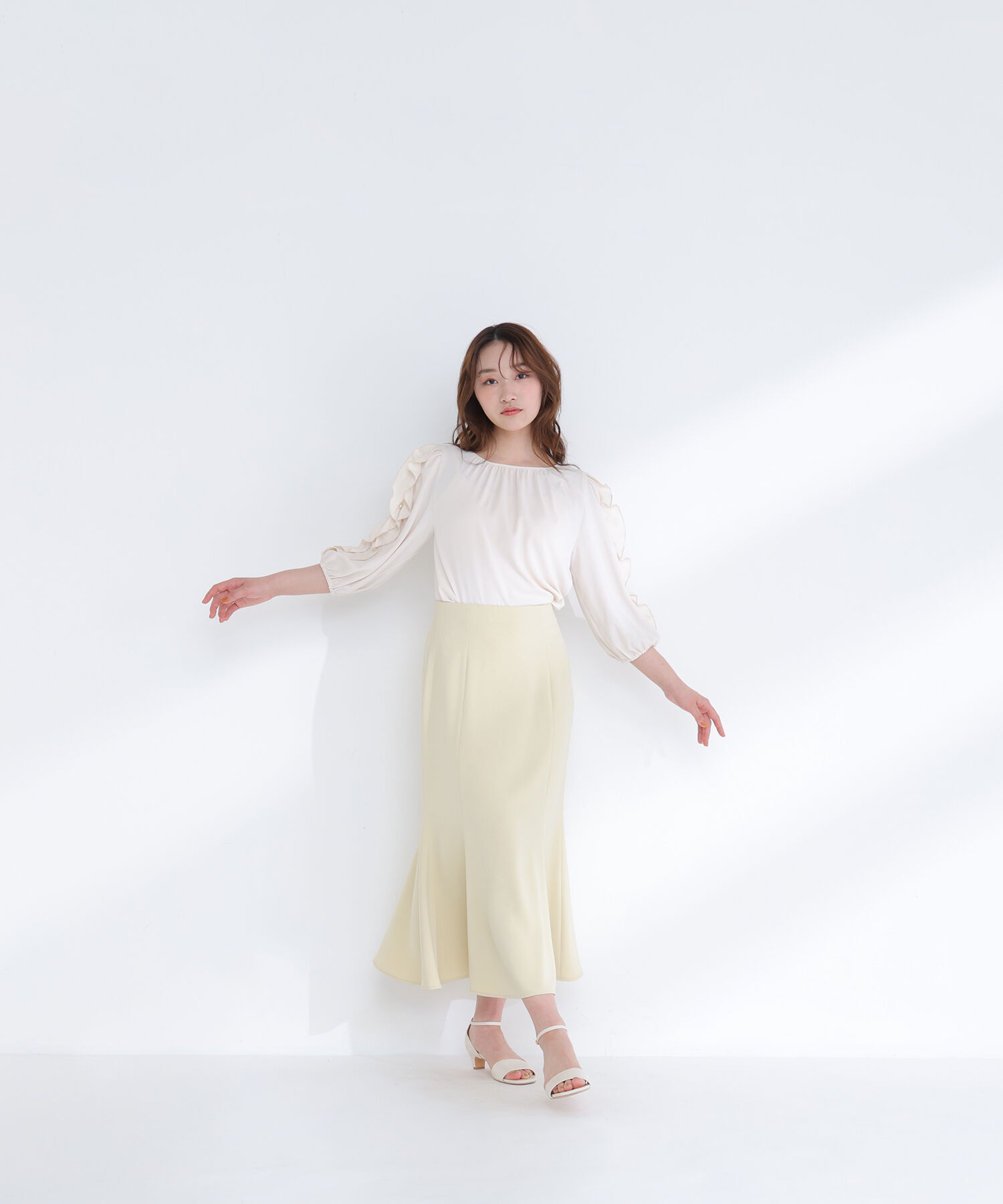  「パネル切替マーメイドスカート」|スカート|