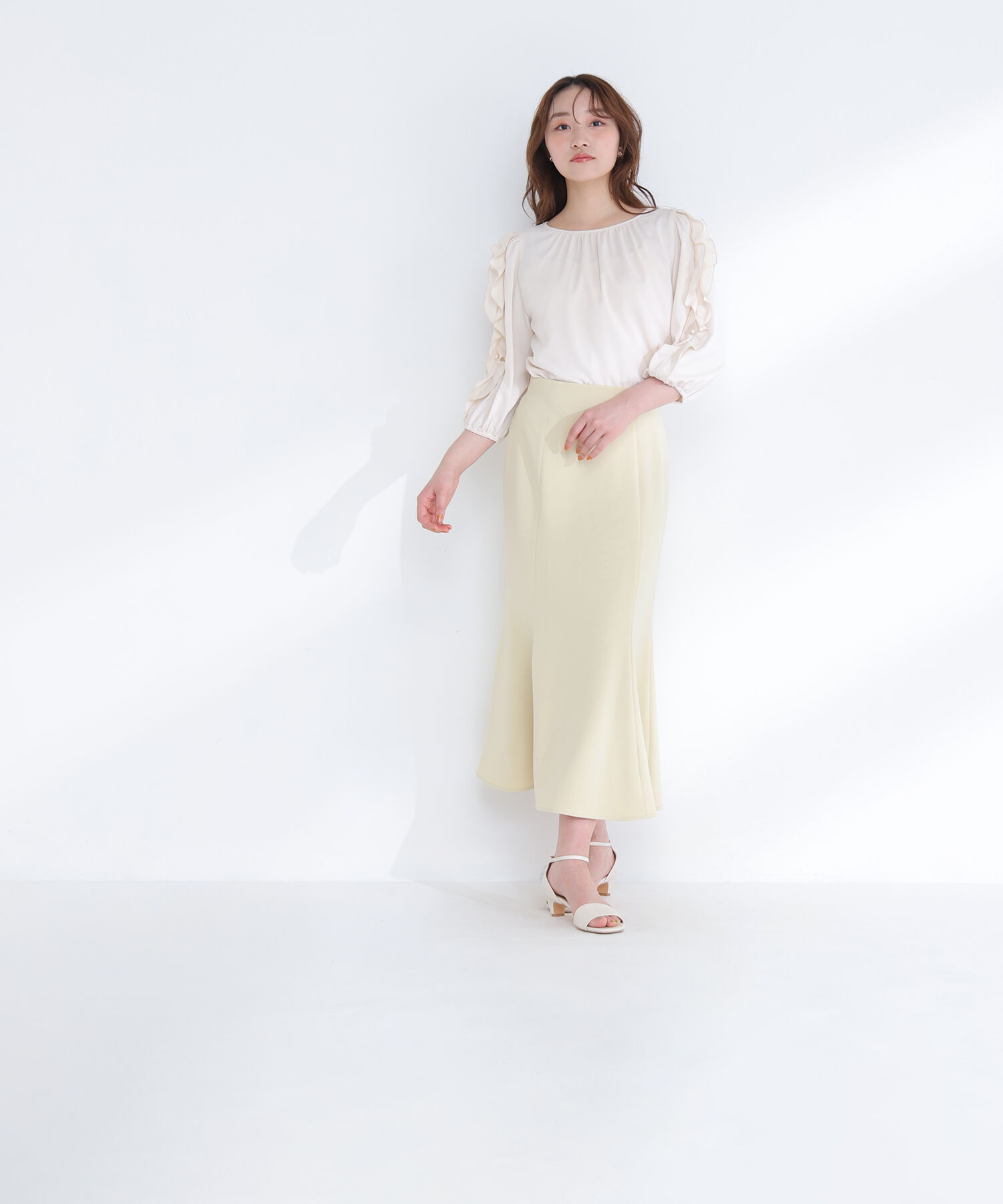  「パネル切替マーメイドスカート」|スカート|