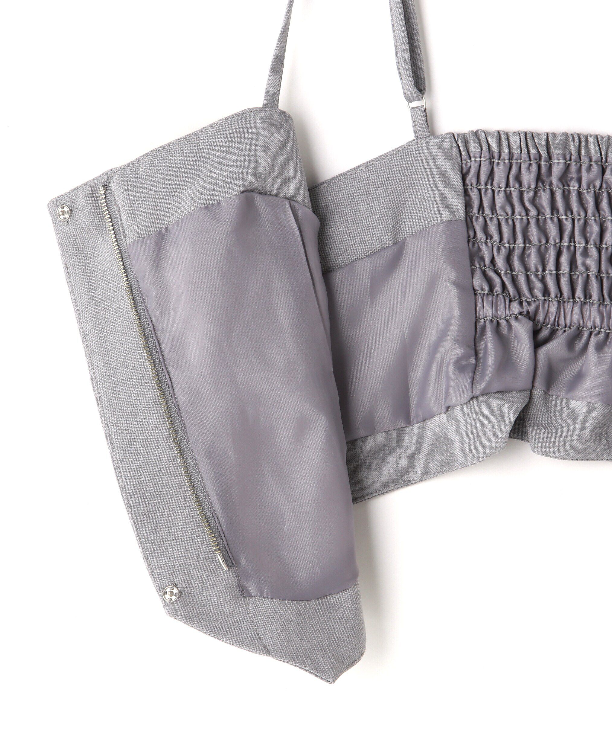  「気流染めフロントジップビスチェ」|シャツ・ブラウス|