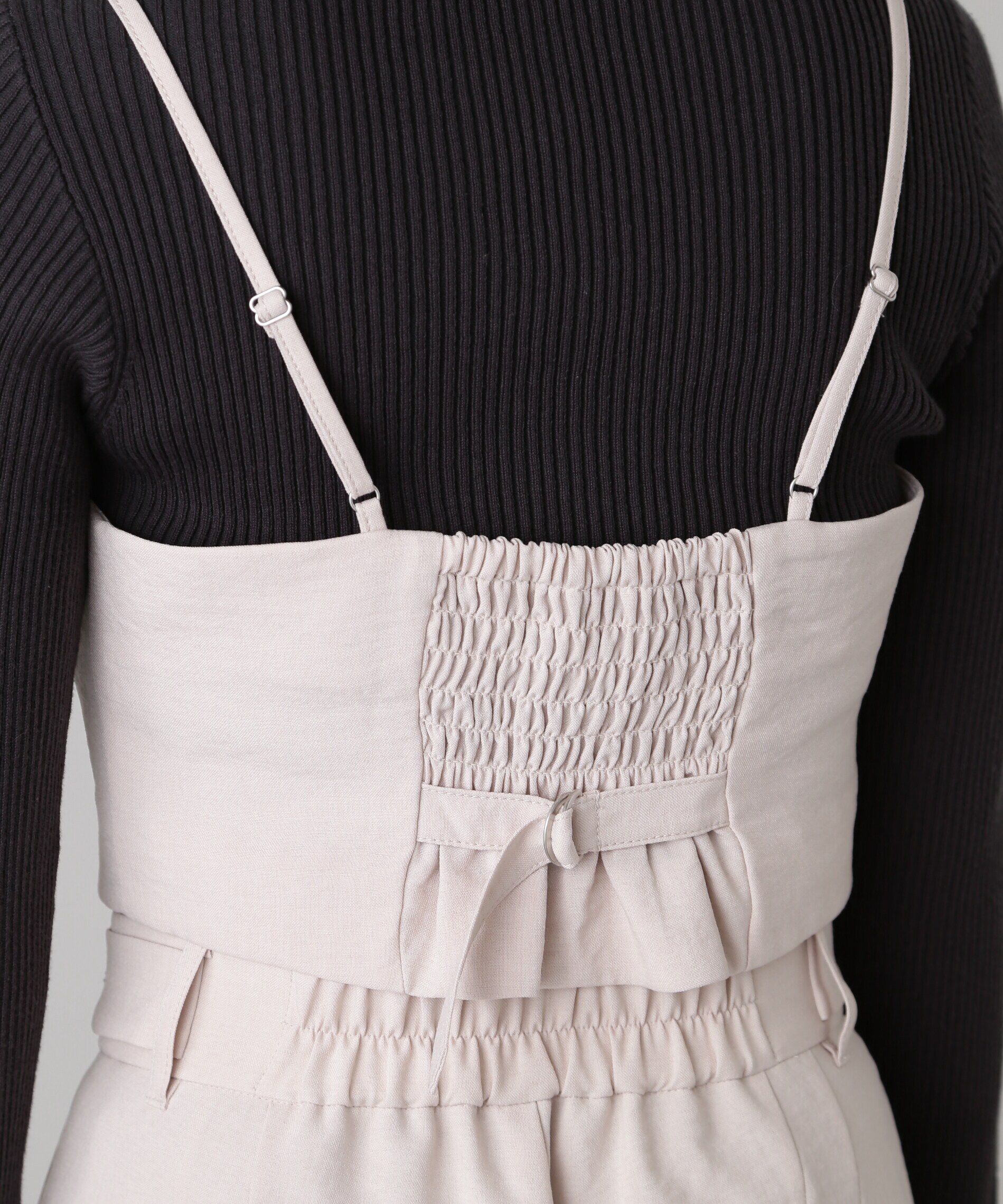  「気流染めフロントジップビスチェ」|シャツ・ブラウス|