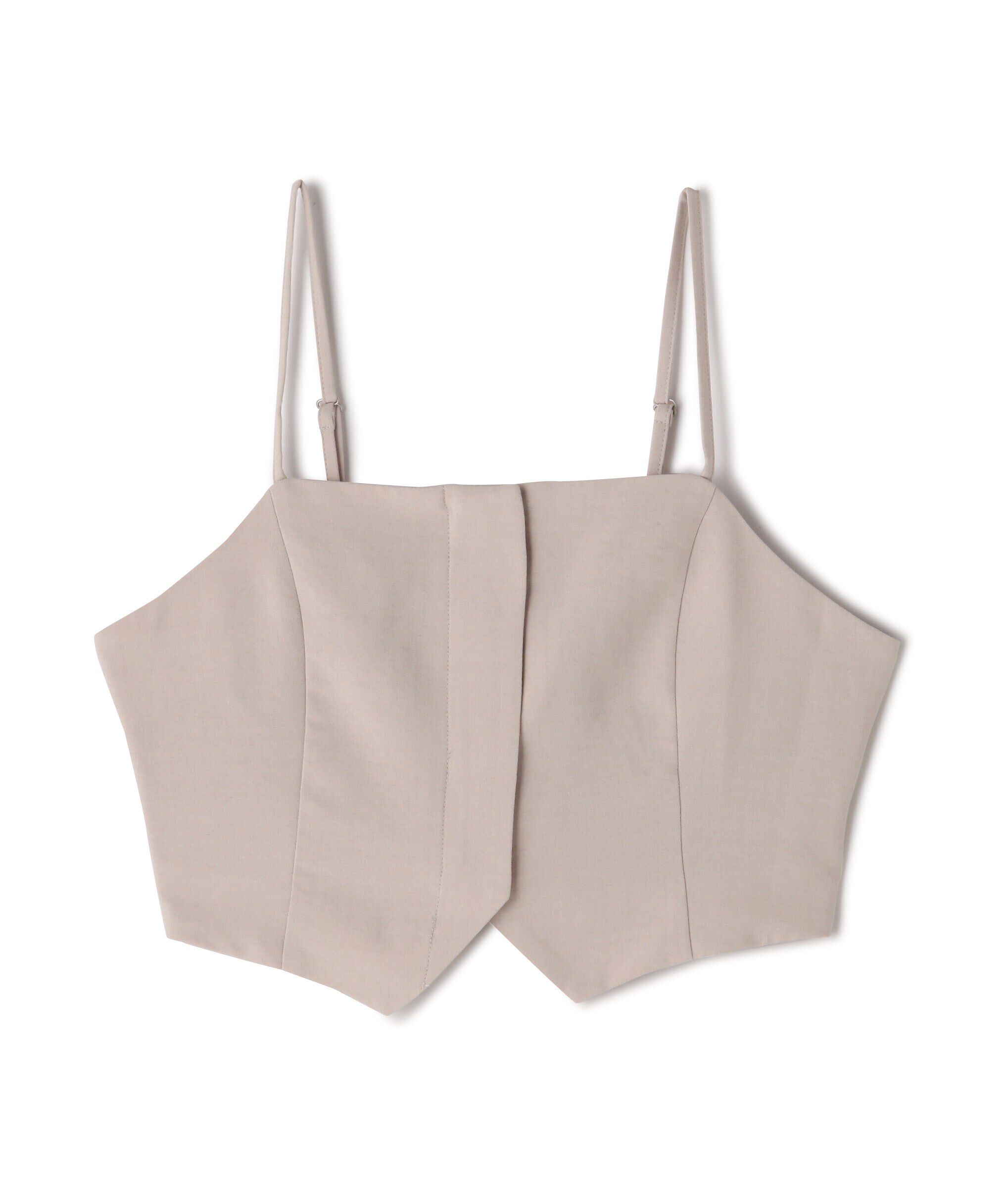  「気流染めフロントジップビスチェ」|シャツ・ブラウス|