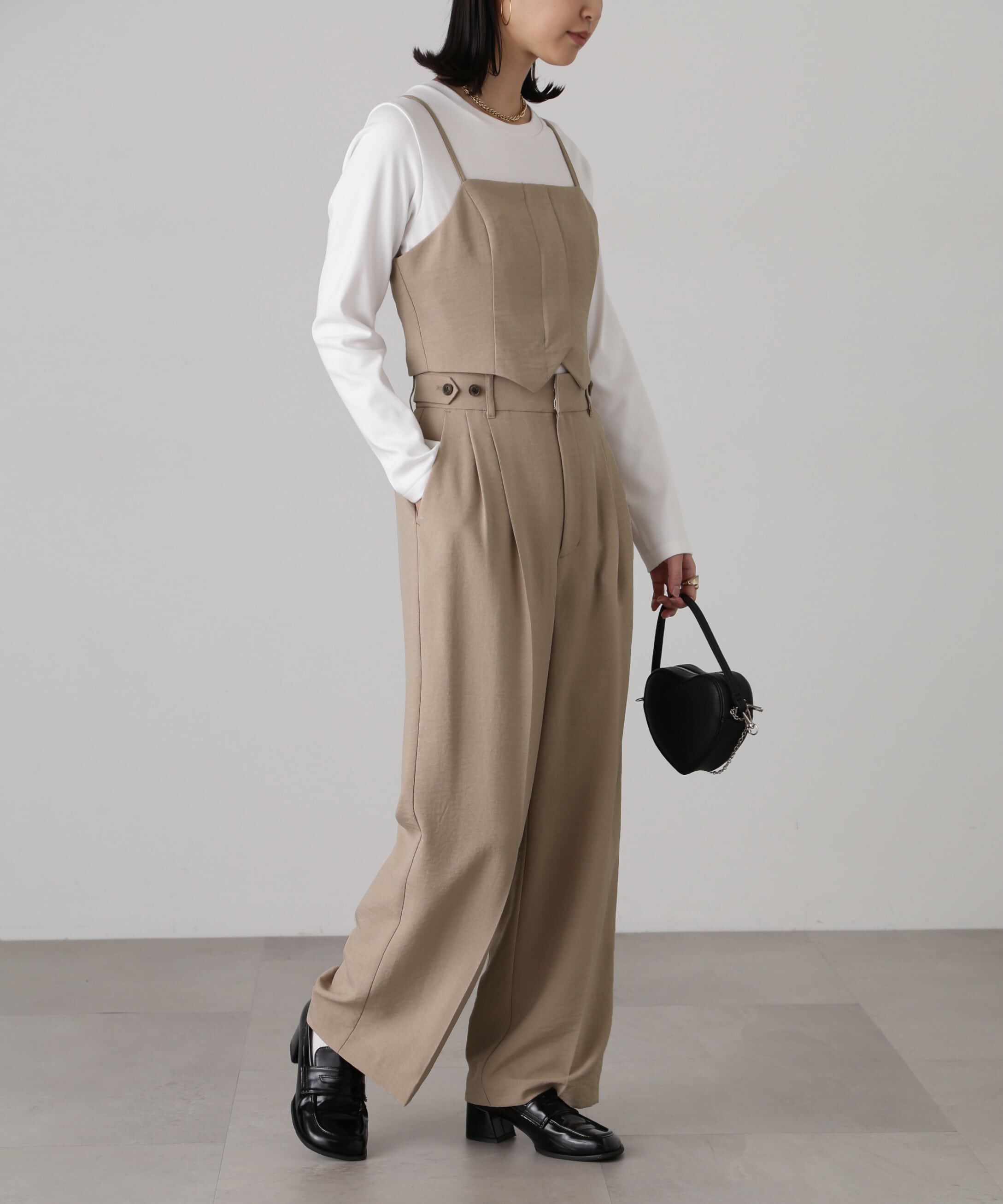  「気流染めフロントジップビスチェ」|シャツ・ブラウス|