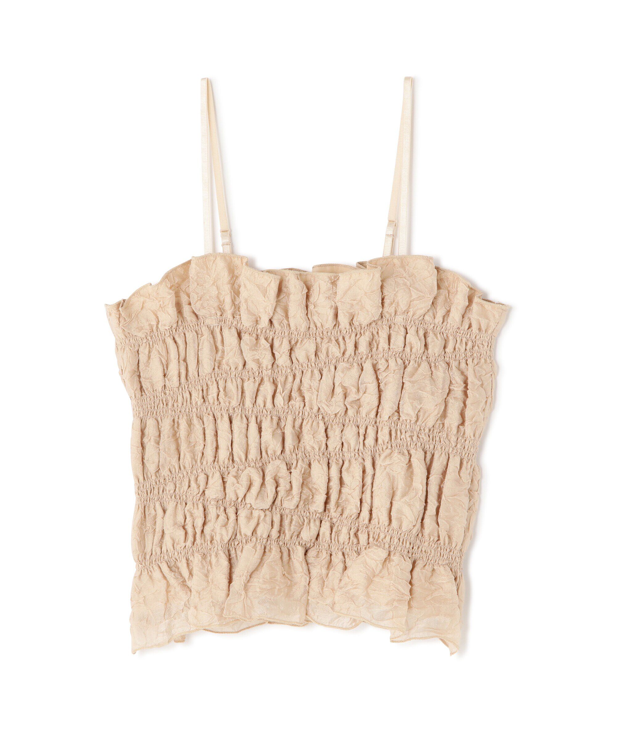  「ギャザーシャーリングビスチェ」|シャツ・ブラウス|