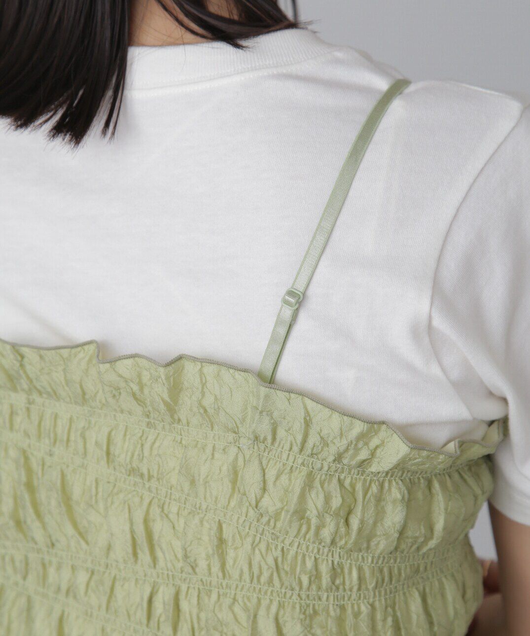  「ギャザーシャーリングビスチェ」|シャツ・ブラウス|