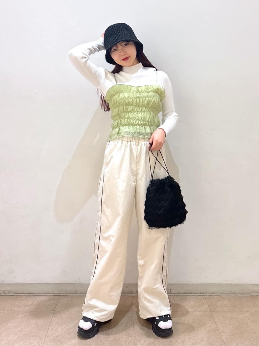  「ギャザーシャーリングビスチェ」|シャツ・ブラウス|