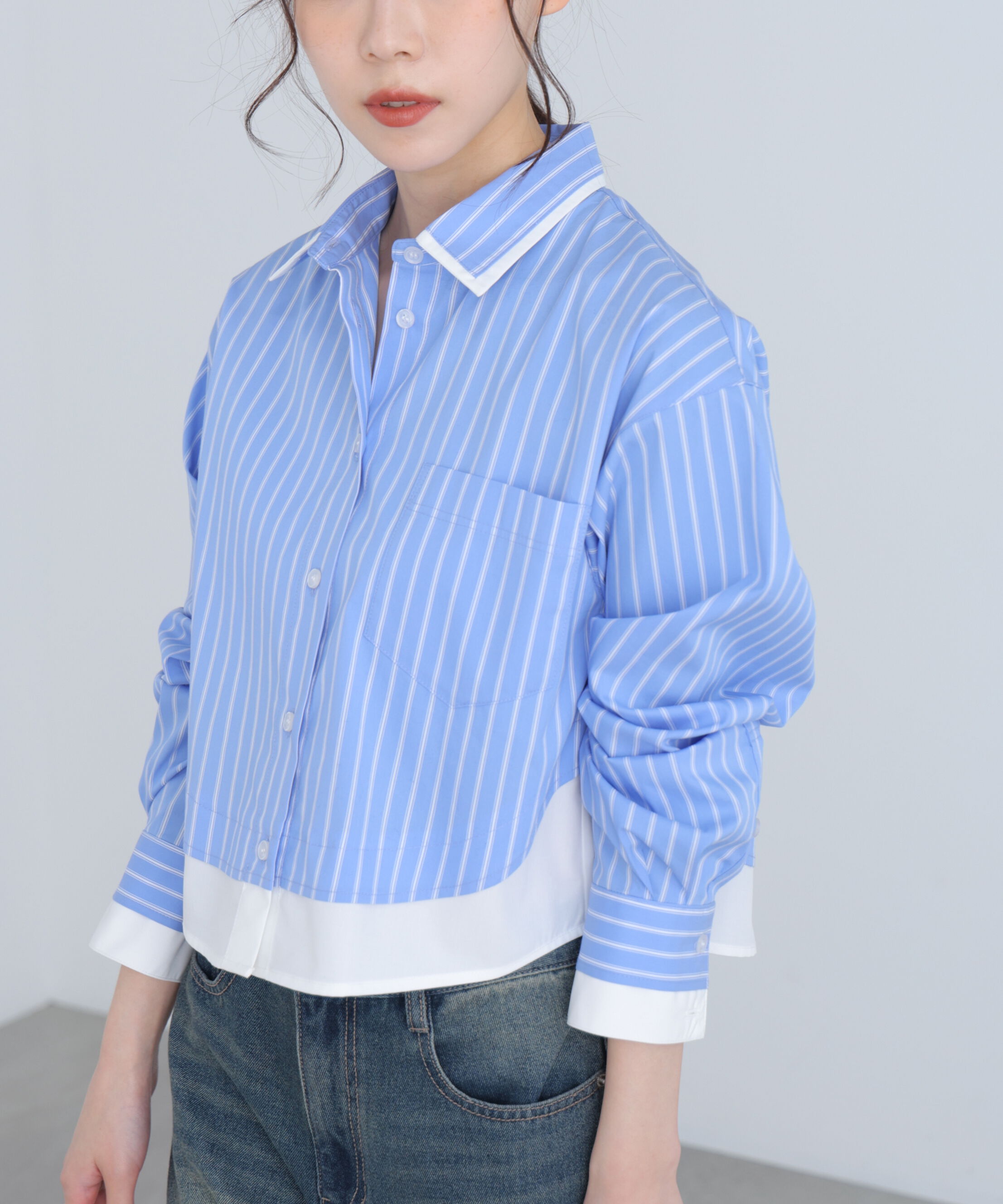  「レイヤード風シャツ」|シャツ・ブラウス|