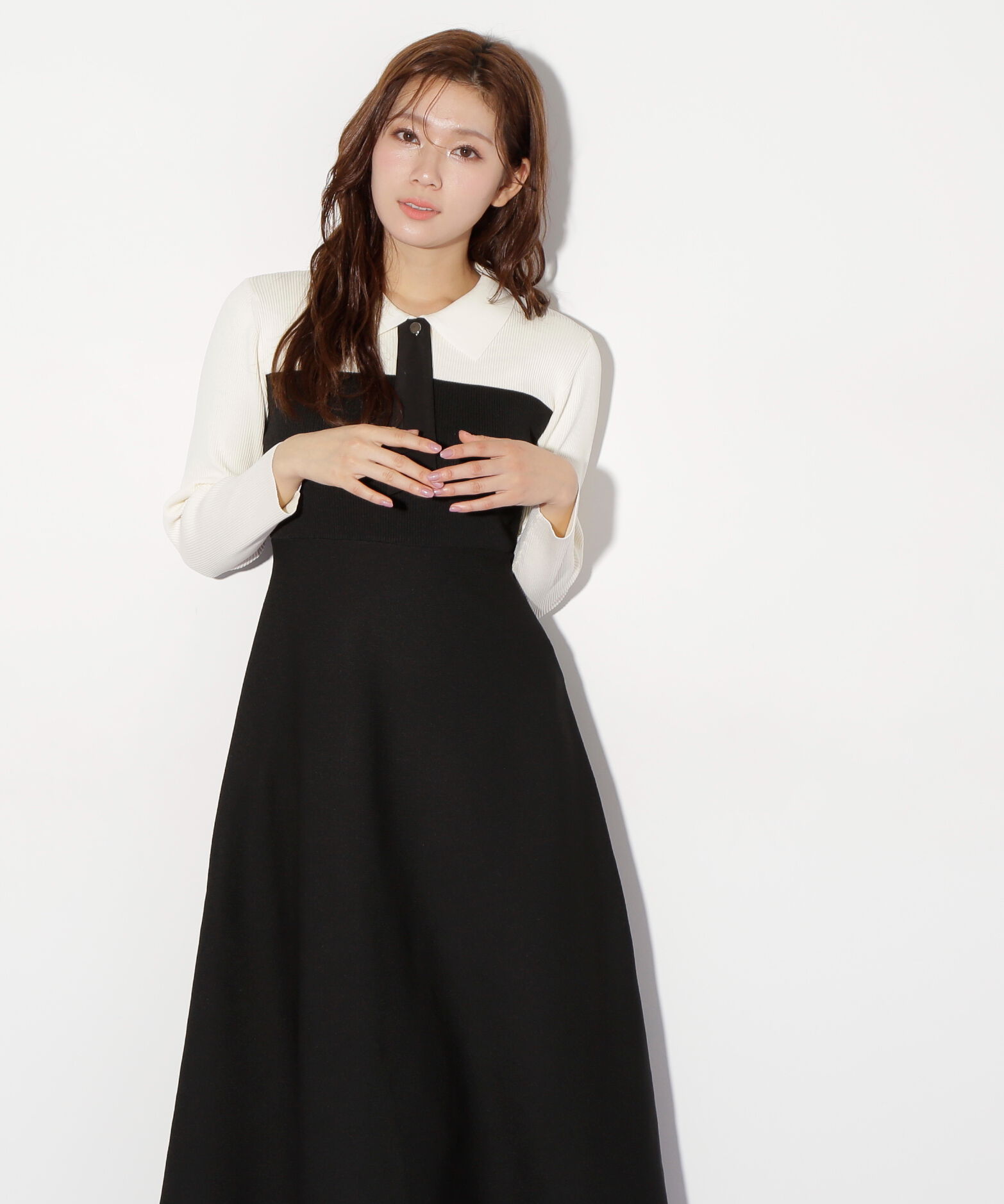  「2wayタイ付ソウバリフレアワンピース」|ワンピース|