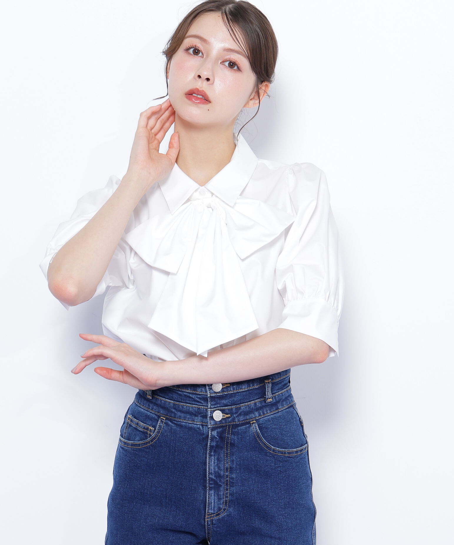  「リボンボウタイブラウス」|シャツ・ブラウス|