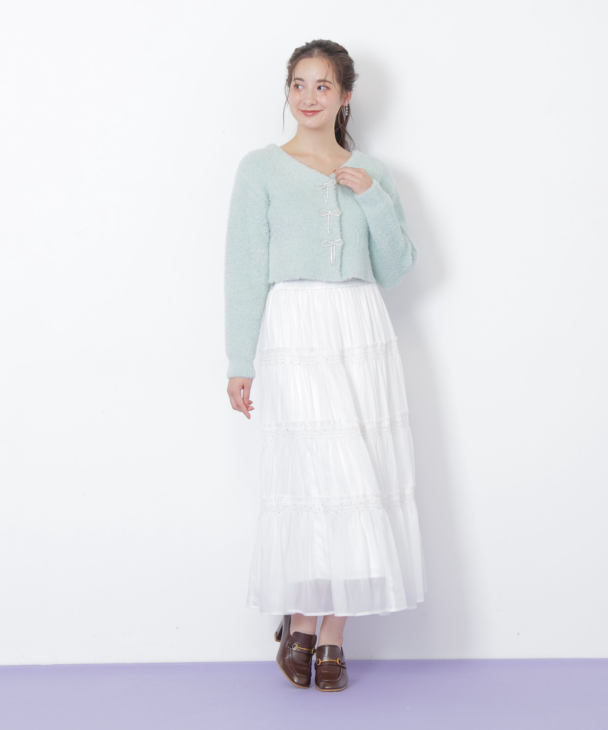  「シャイニーティアードスカート」|スカート|