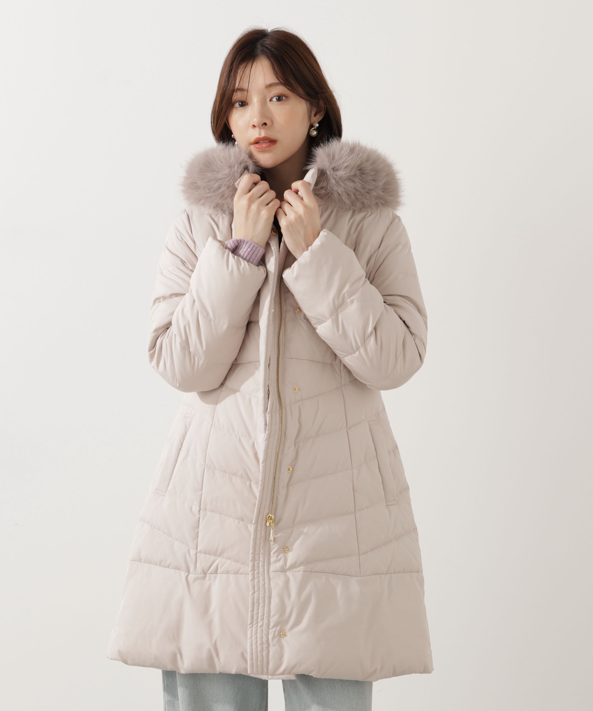 PROPORTION BODY DRESSING「ベルト付ダウン 25AW」|その他|