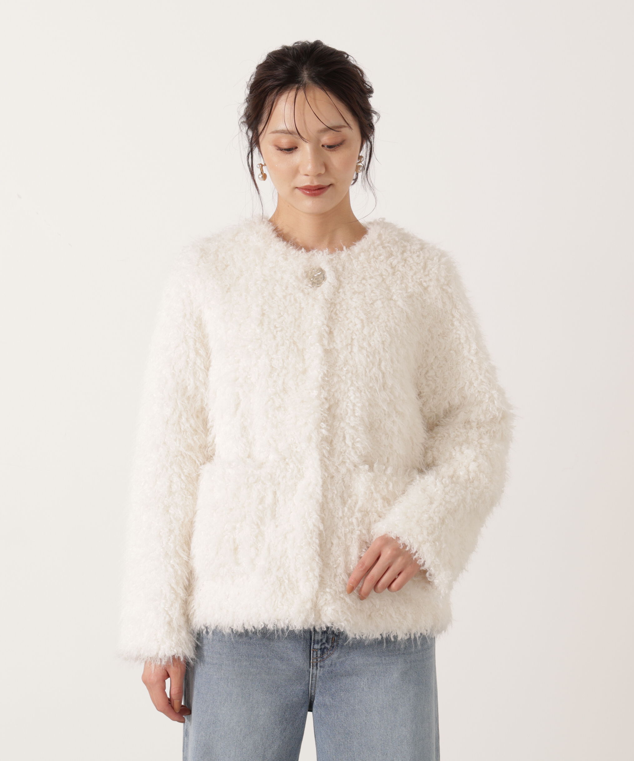 PROPORTION BODY DRESSING「ラムファー風ブルゾン 25AW」|ブルゾン・スタジャン|