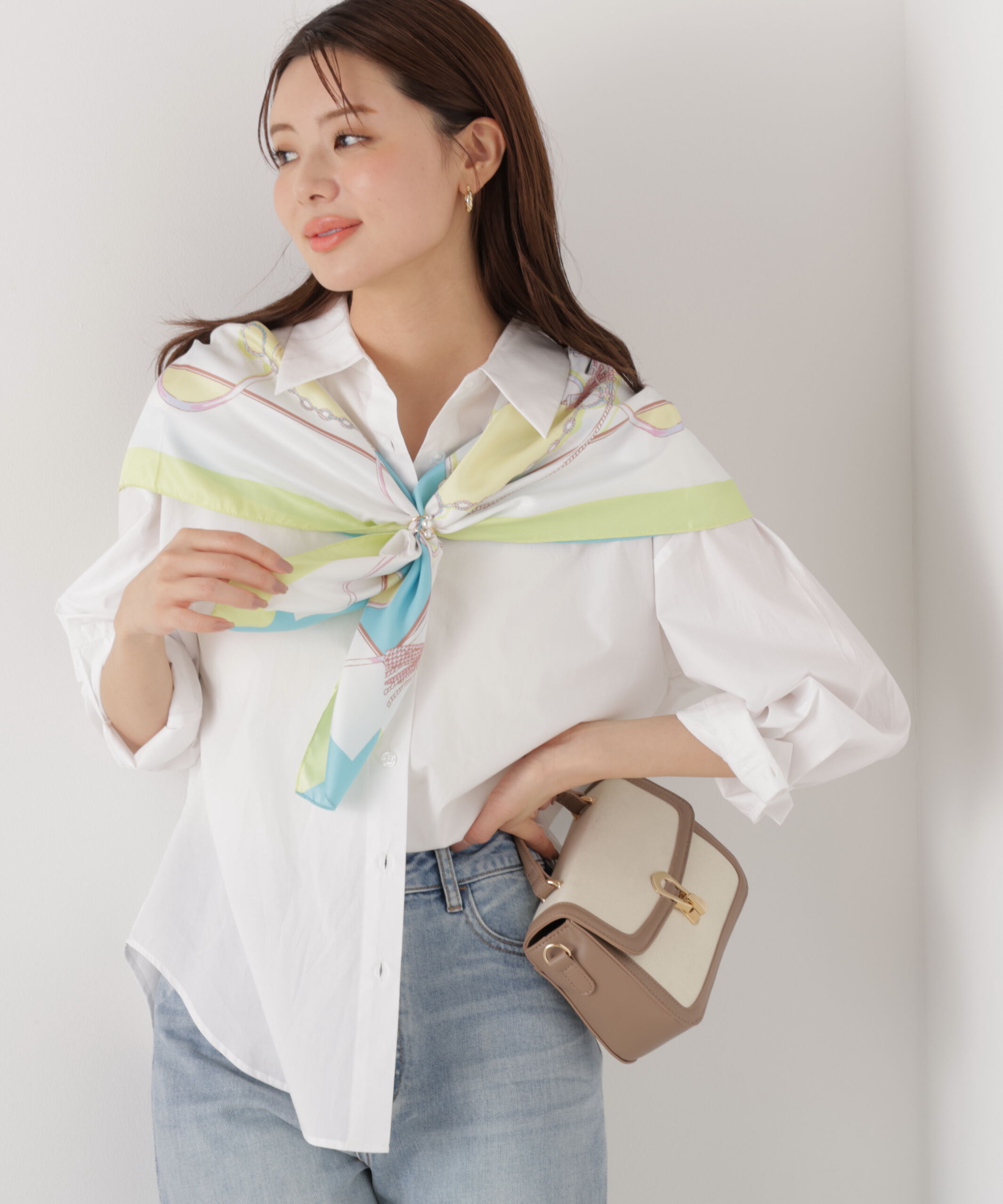 PROPORTION BODY DRESSING「〈a/mie〉オーバーシャツ　26SS」|シャツ・ブラウス|