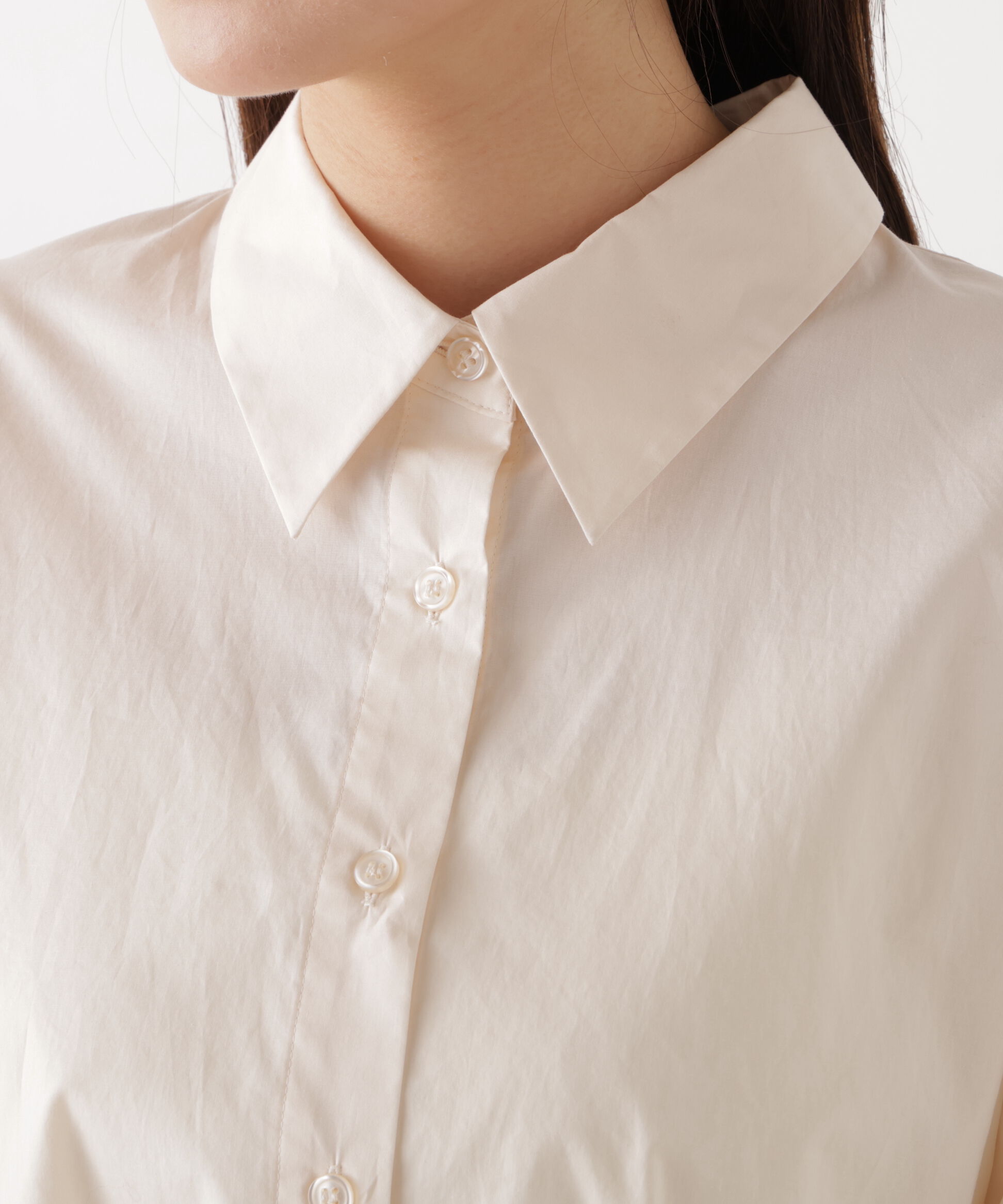 PROPORTION BODY DRESSING「〈a/mie〉オーバーシャツ　26SS」|シャツ・ブラウス|