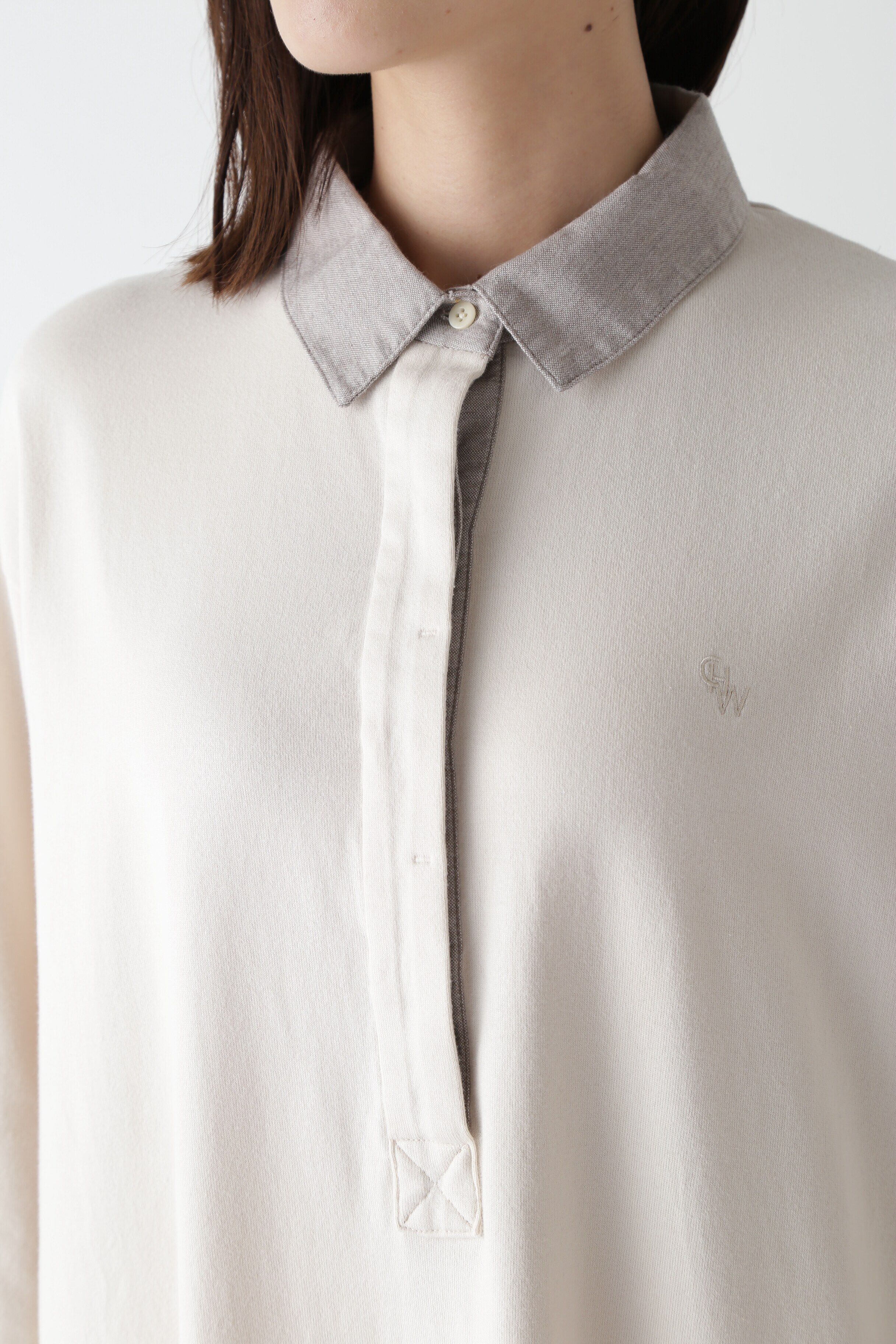  「◆コーヒー染め・30/2度詰天竺ワンピース」|ワンピース|