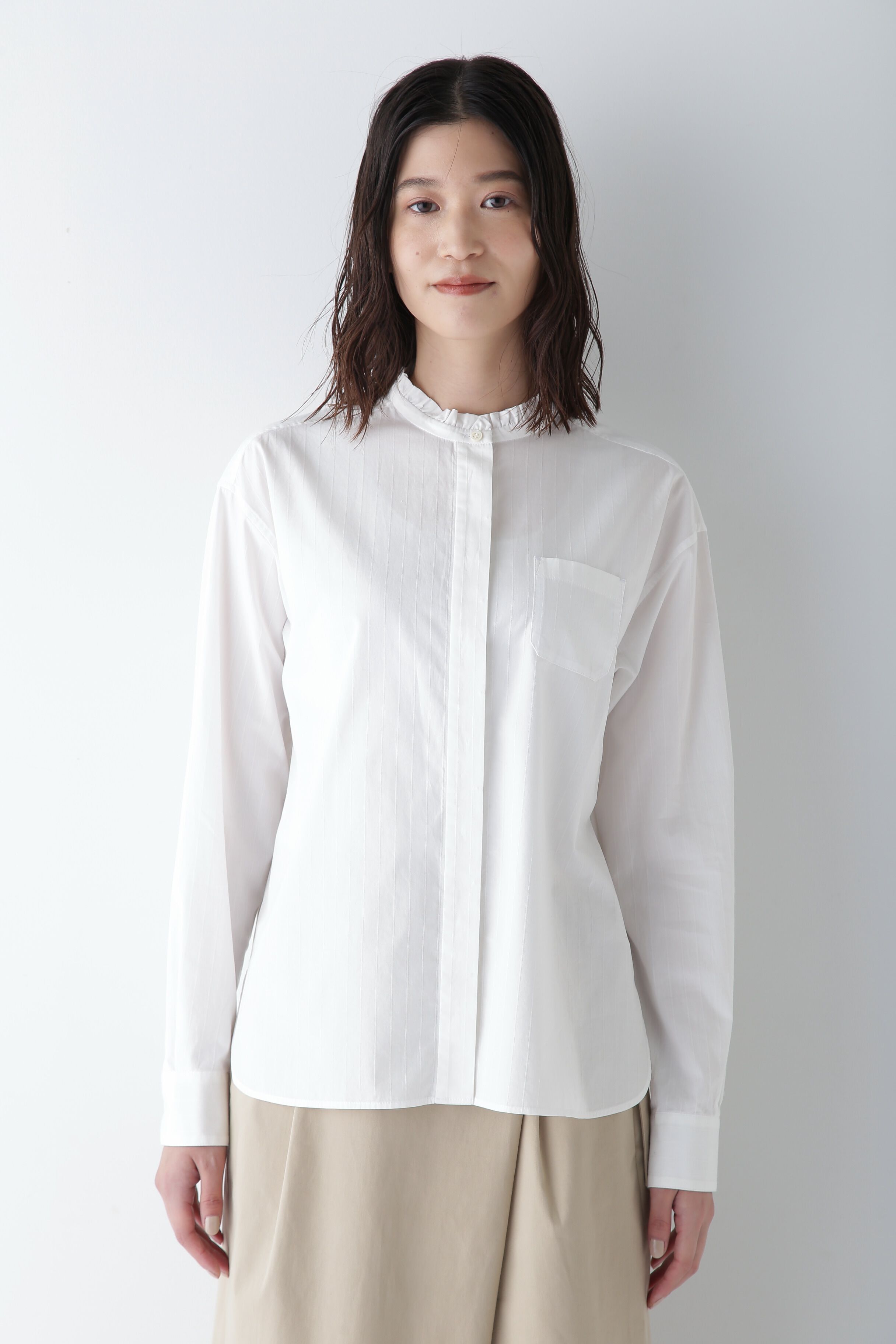  「◆スタンドフリルドビーブラウス」|シャツ・ブラウス|