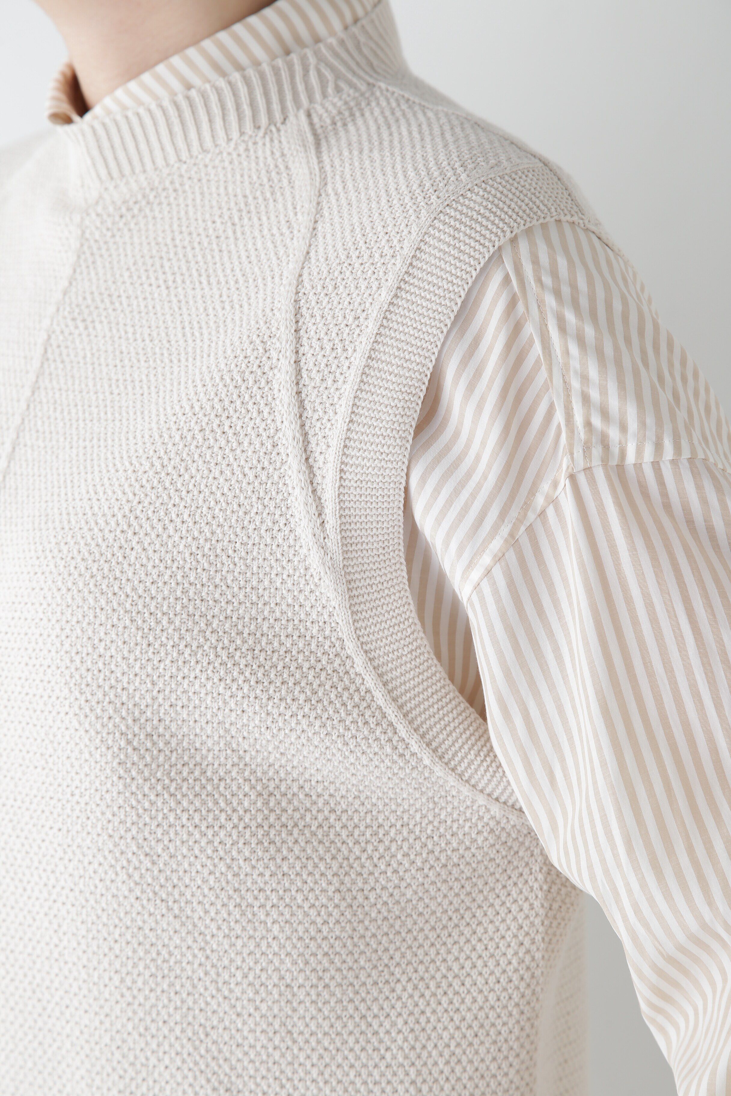  「◆【ウォッシャブル】コットンポリエステルリンクスベスト」|ニット・セーター|