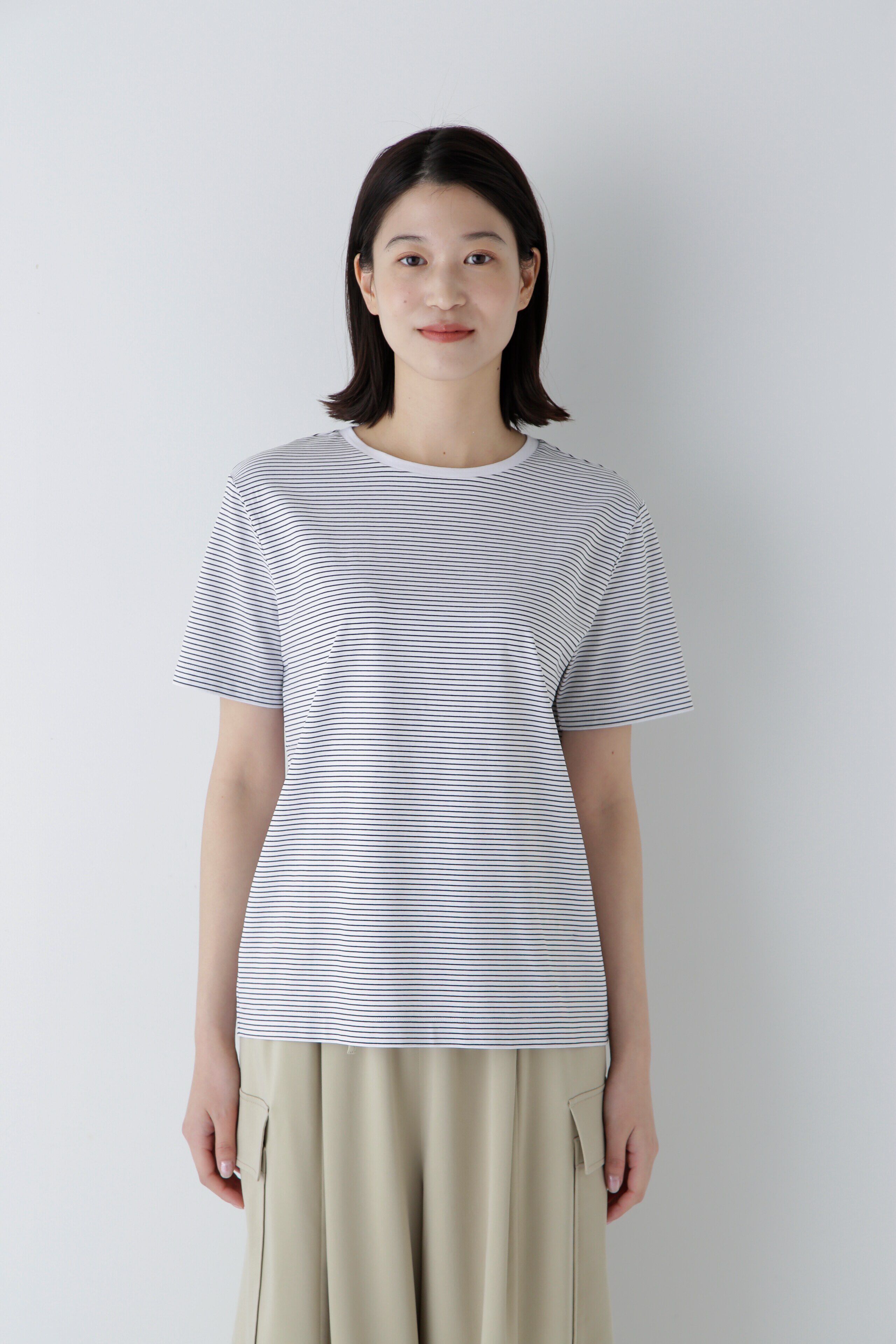  「◆半袖Ｔシャツボーダーオーガニック綿天竺」|Tシャツ・カットソー|