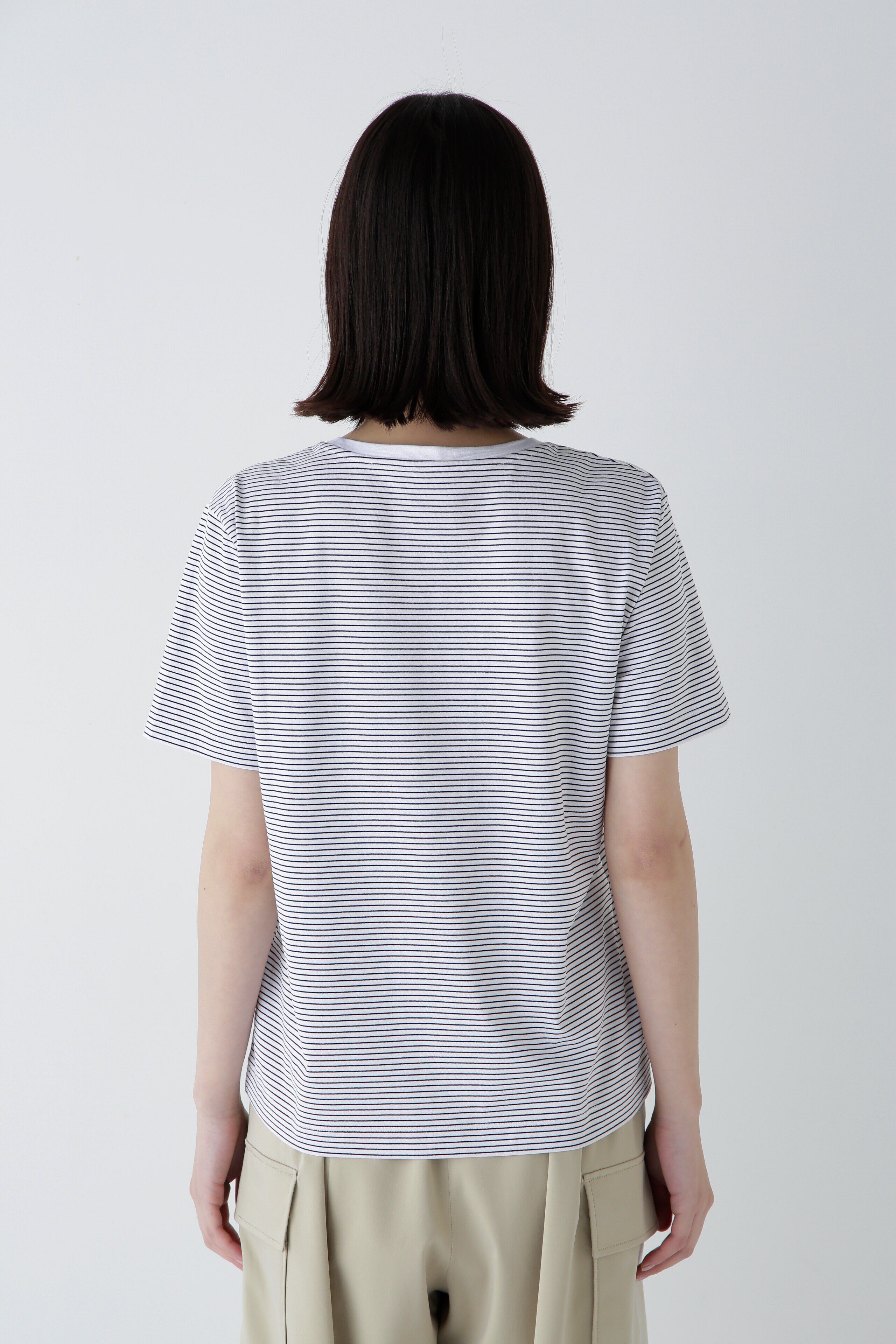  「◆半袖Ｔシャツボーダーオーガニック綿天竺」|Tシャツ・カットソー|