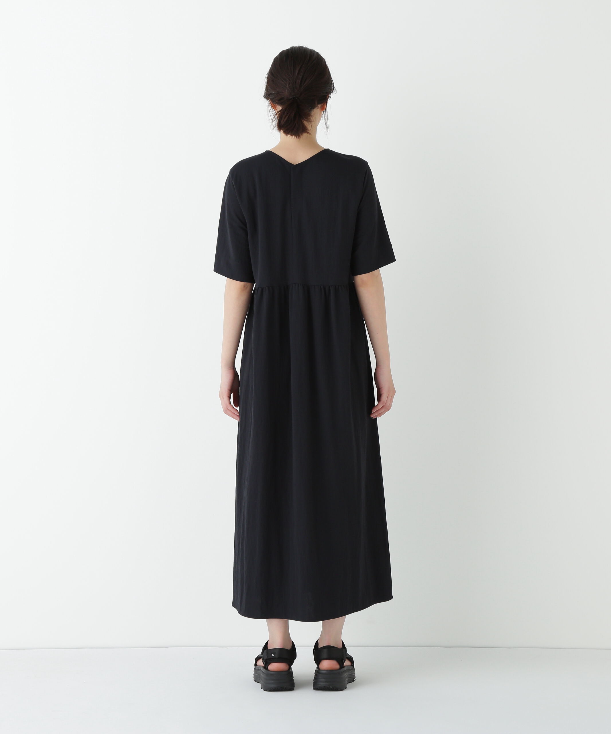  「◆ＲＮスムースギャザーＡラインワンピース」|ワンピース|