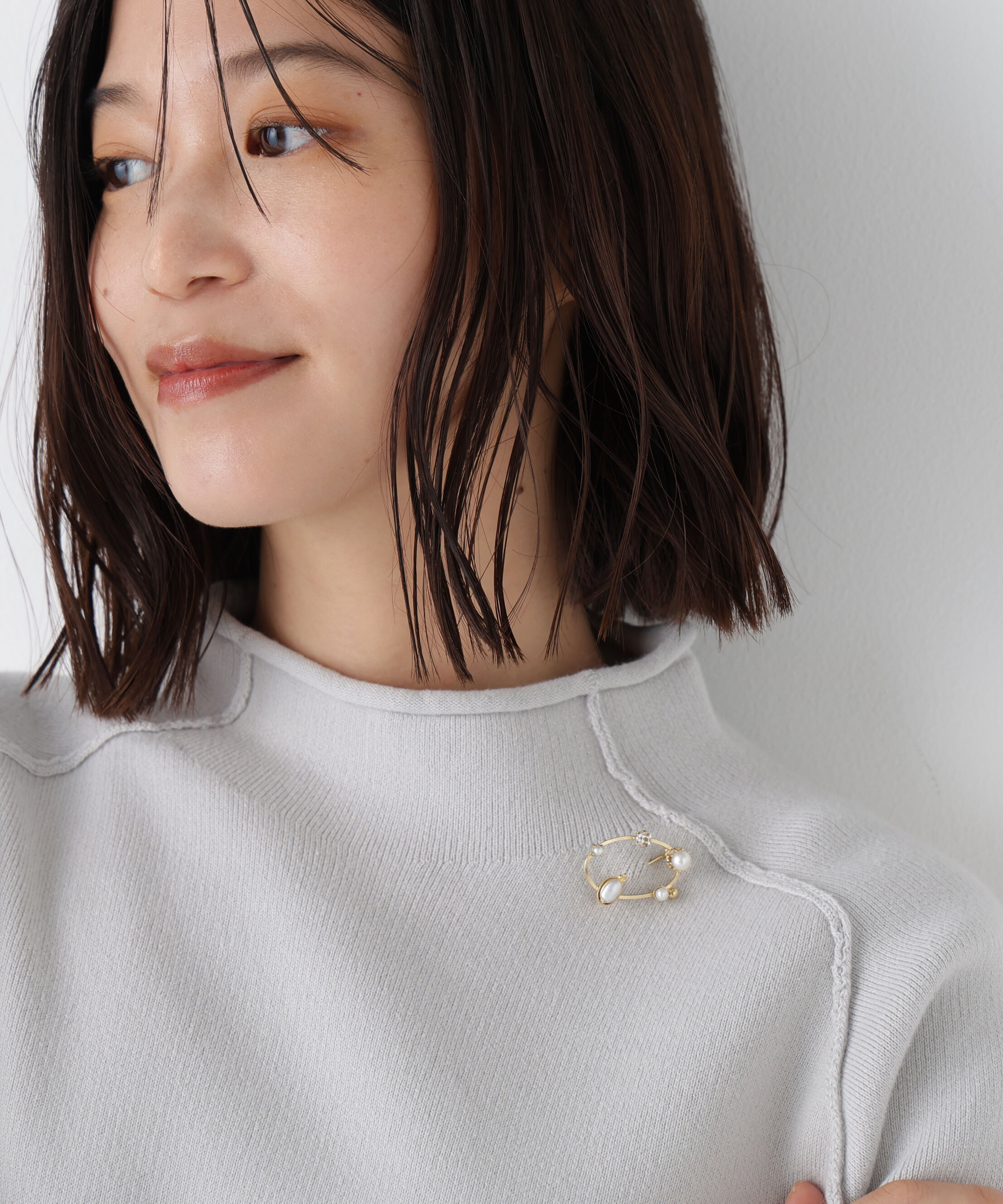  「≪Ｊｕｎｃｏ　Ｐａｒｉｓコラボ≫オーバルパールブローチ」|その他|