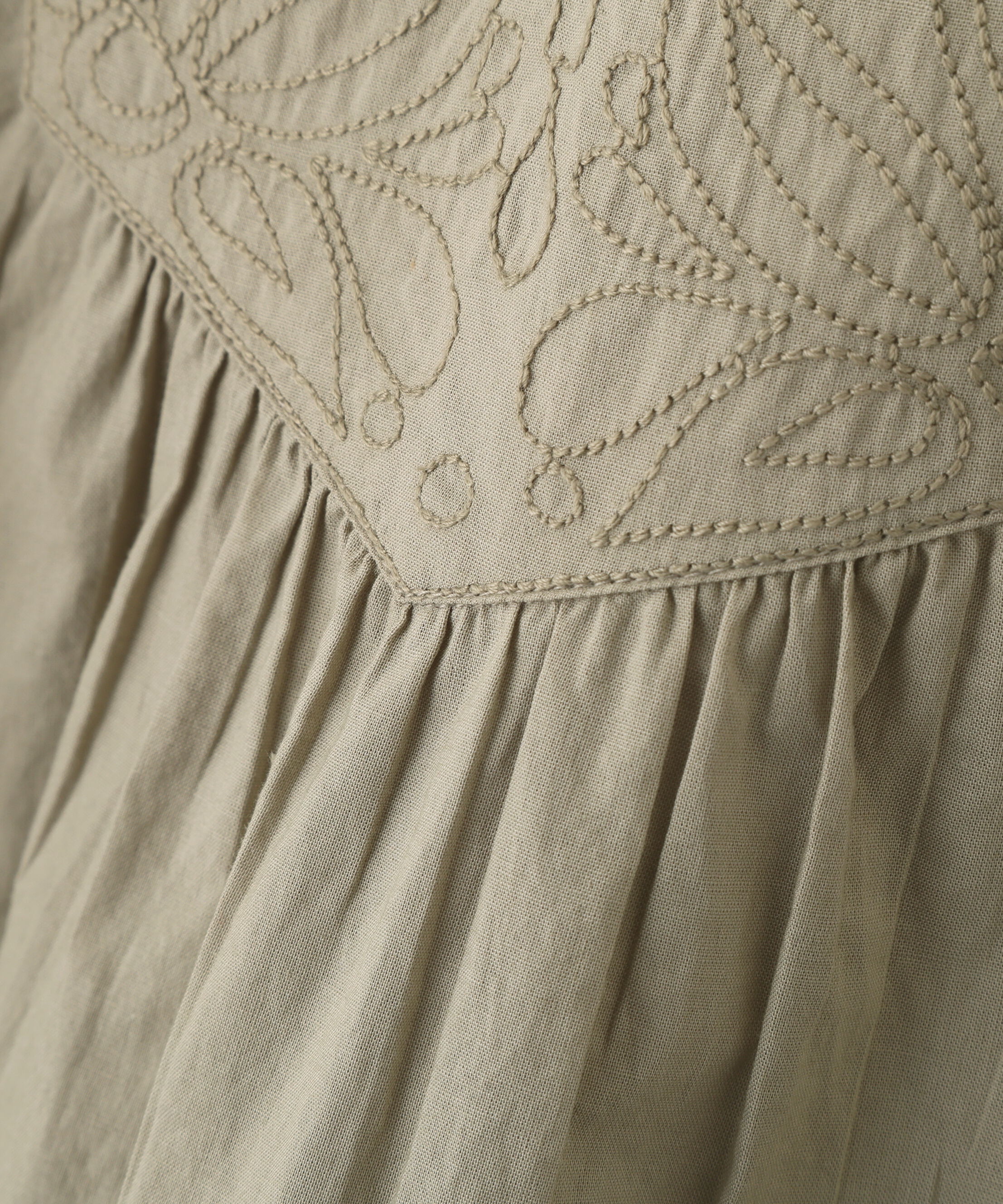  「◆インドキルトヨークノーカラーブラウス」|シャツ・ブラウス|