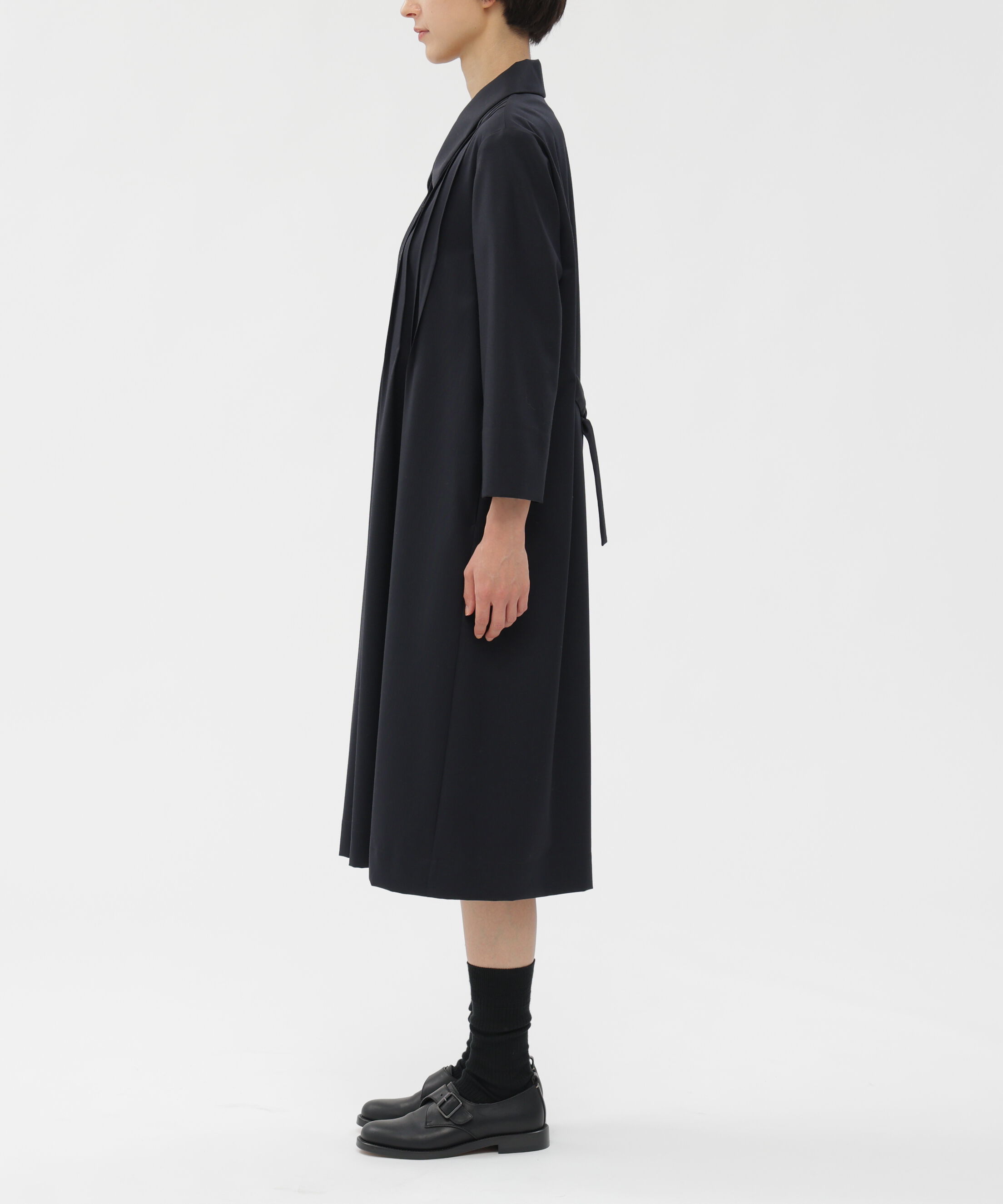  「FINE WOOL TWILL DRESS」|ワンピース|