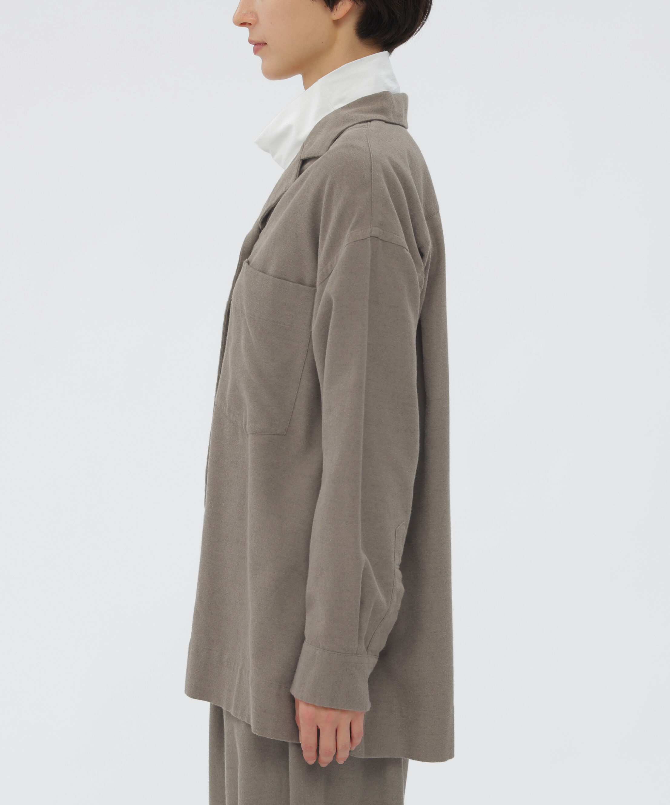 MARGARET HOWELL HOUSEHOLDGOODS「COTTON CASHMERE TWILL SHIRT」|シャツ・ブラウス|