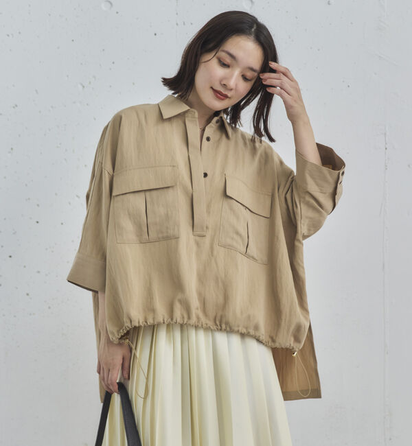 Doux archives「【セットアップ対応】スキッパードロストシャツ」|シャツ・ブラウス|