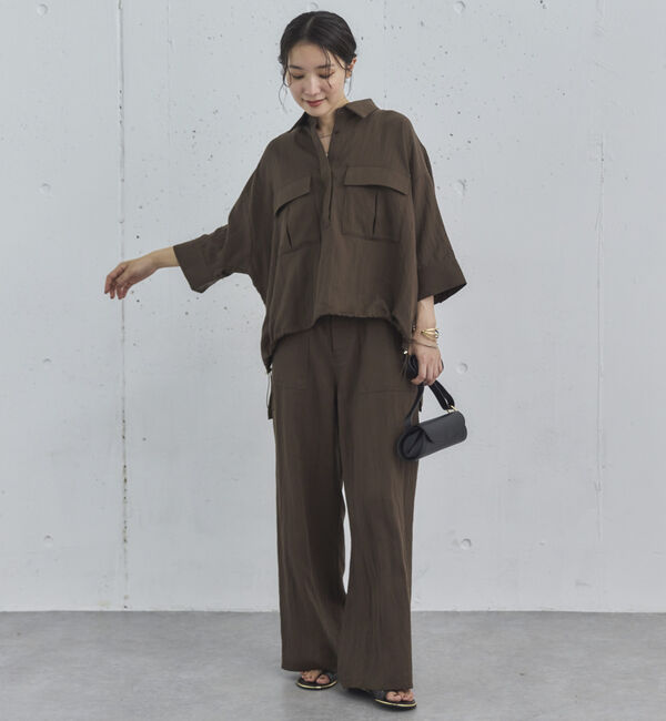 Doux archives「【セットアップ対応】スキッパードロストシャツ」|シャツ・ブラウス|