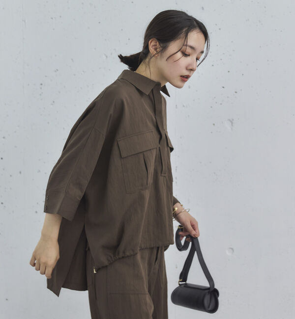 Doux archives「【セットアップ対応】スキッパードロストシャツ」|シャツ・ブラウス|