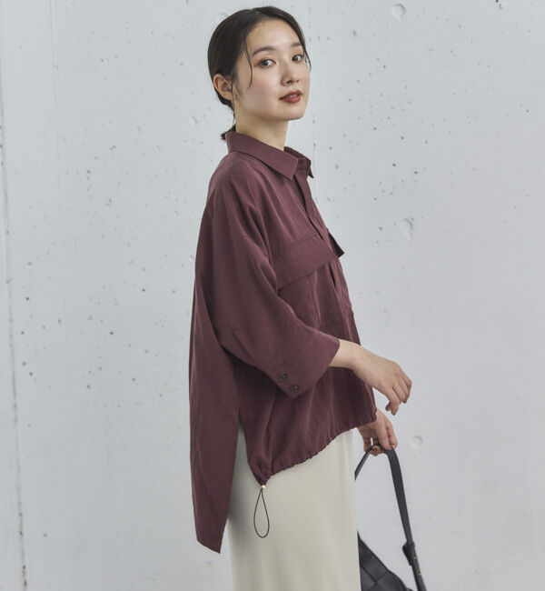Doux archives「【セットアップ対応】スキッパードロストシャツ」|シャツ・ブラウス|