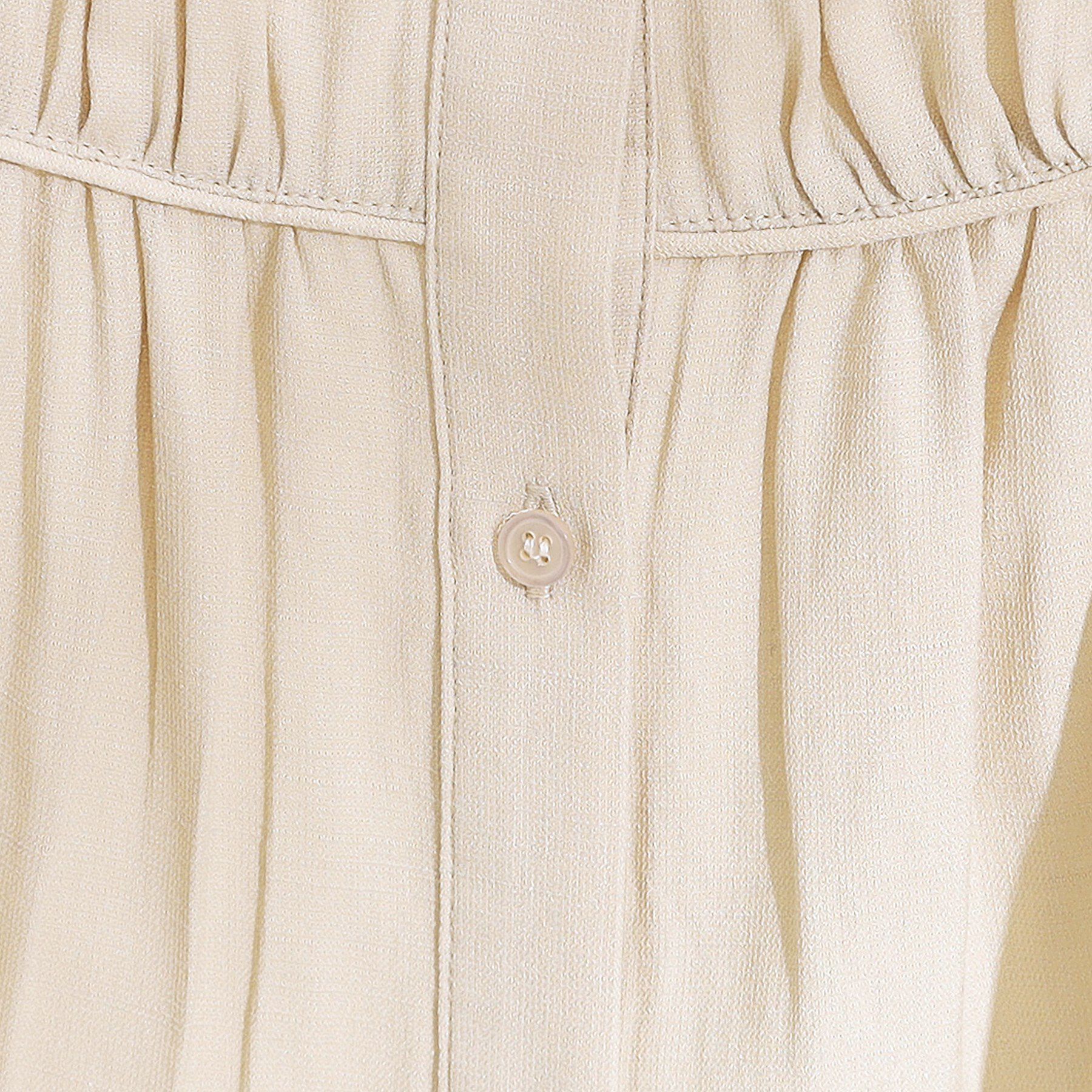 SHOO･LA･RUE「【洗える/S-LL】一枚で着映え ティアード風 ギャザーブラウス」|シャツ・ブラウス|