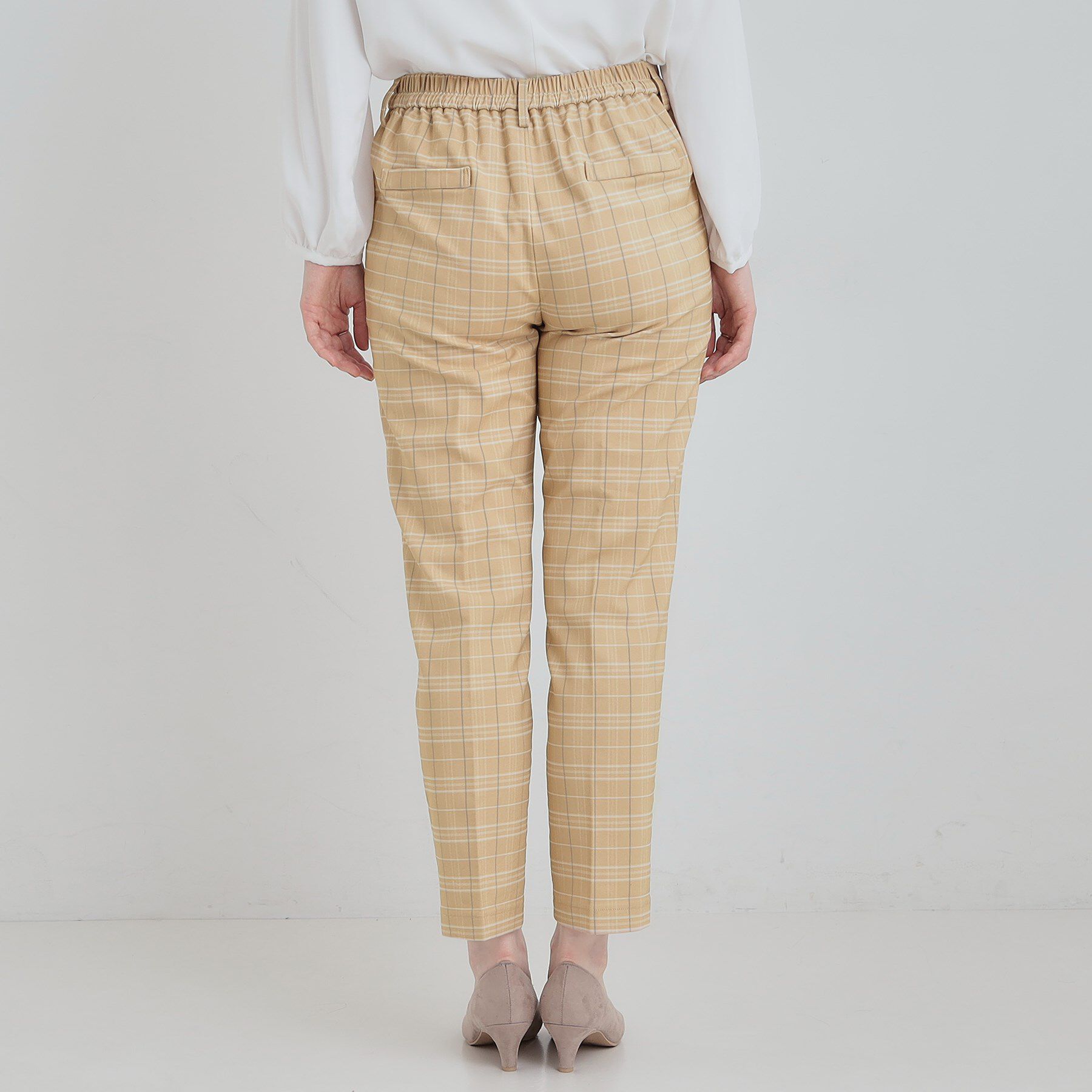 SHOO･LA･RUE「【洗濯機可/S-LL/あったか】すっきり上品に 裏起毛テーパードパンツ」|その他|