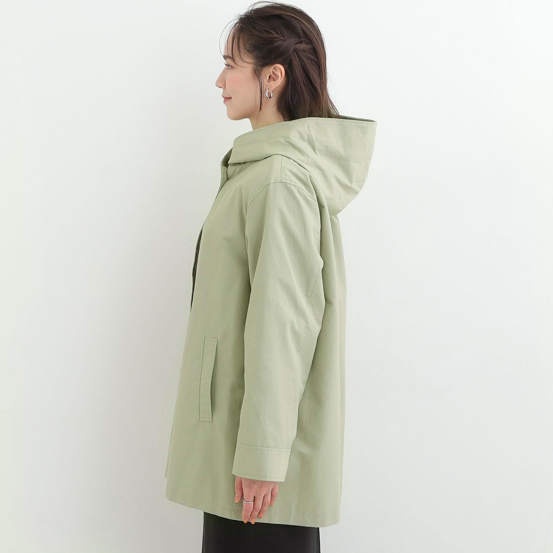 SHOO･LA･RUE「【防花粉/S-LL】ゆったり着られる 大人のテントフーディージャケット」|その他|