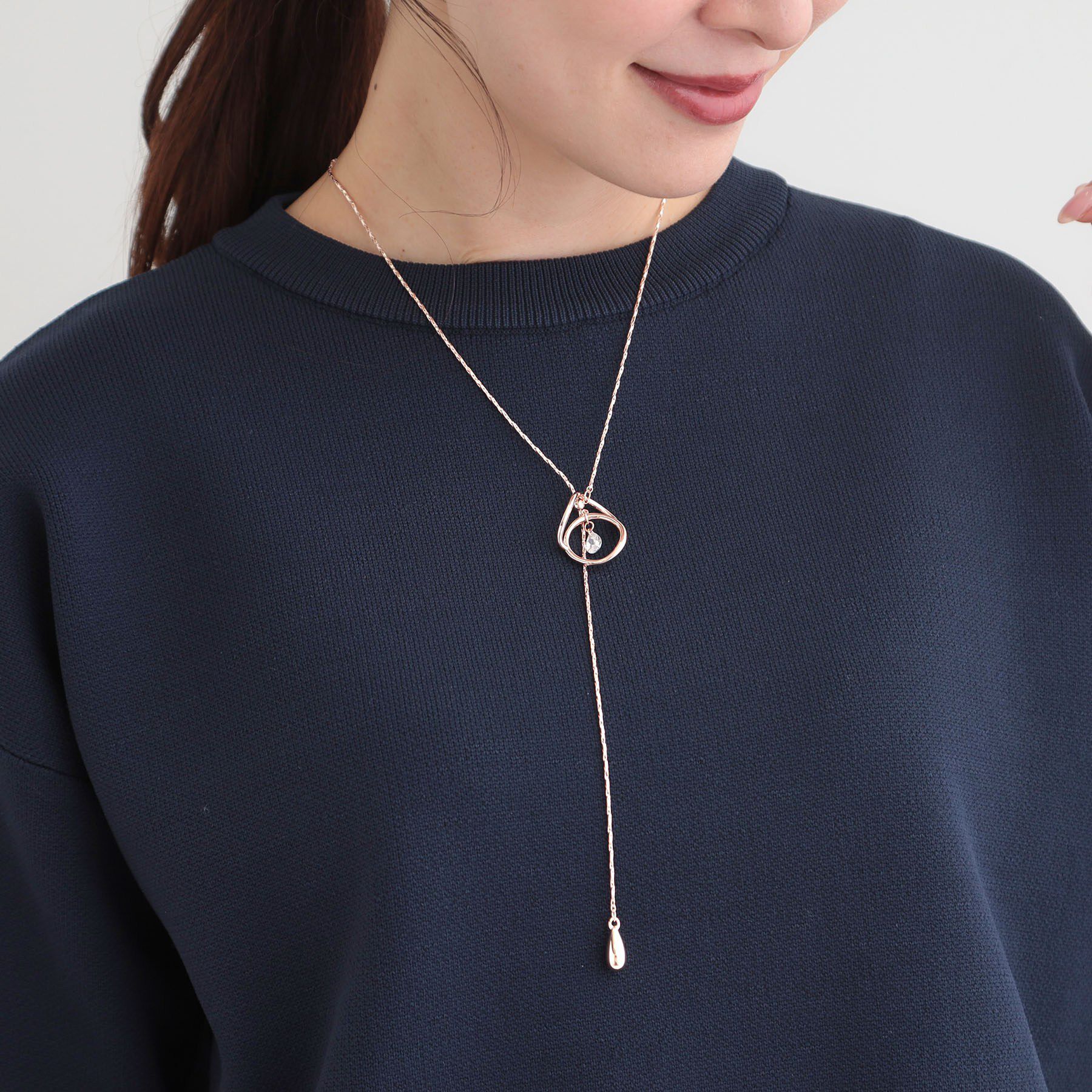 SHOO･LA･RUE「【2WAY】ゆれるきらきらネックレス」|ネックレス|