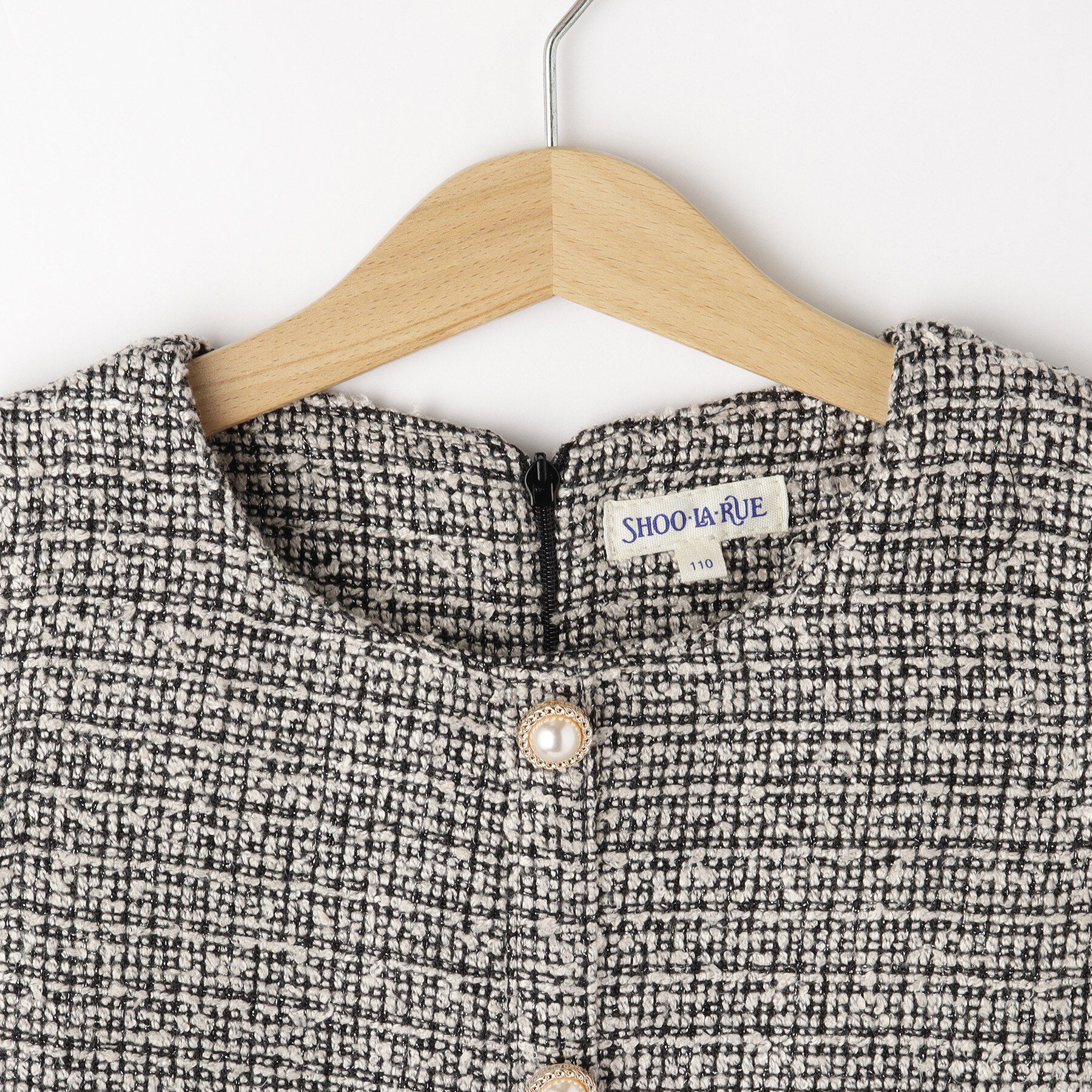 SHOO･LA･RUE「【プチセレ】ツイードジャンパースカート」|ワンピース|