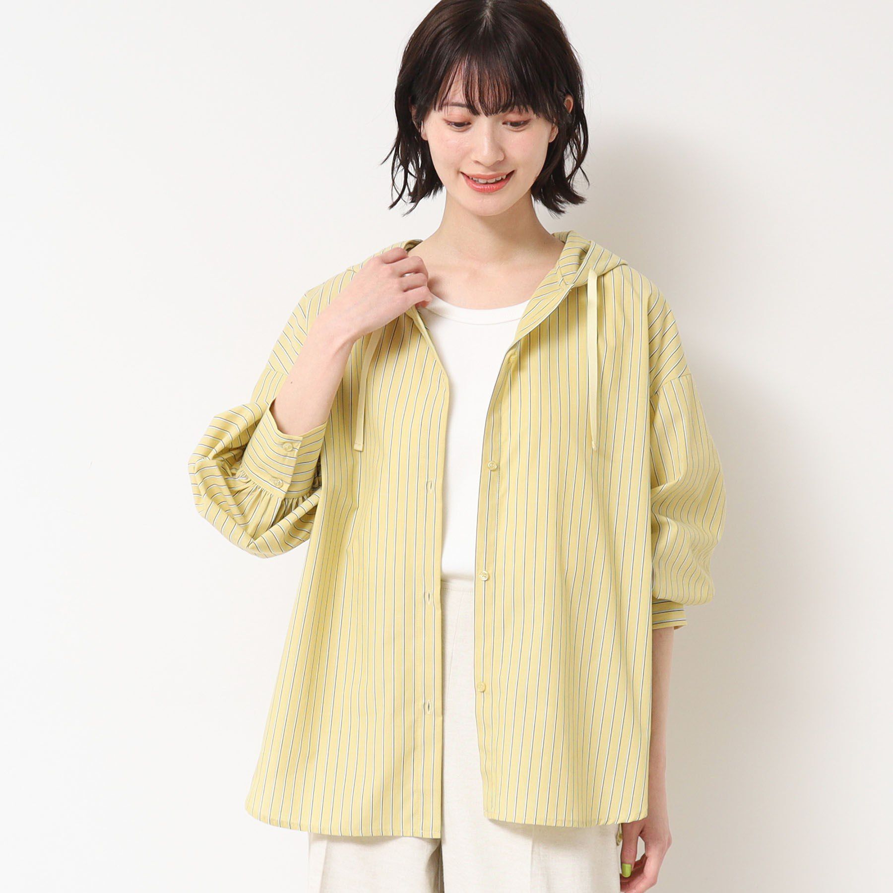 Dessin「【洗える・4サイズ展開】フーデットブラウス（XS～L）」|シャツ・ブラウス|オーク(334)