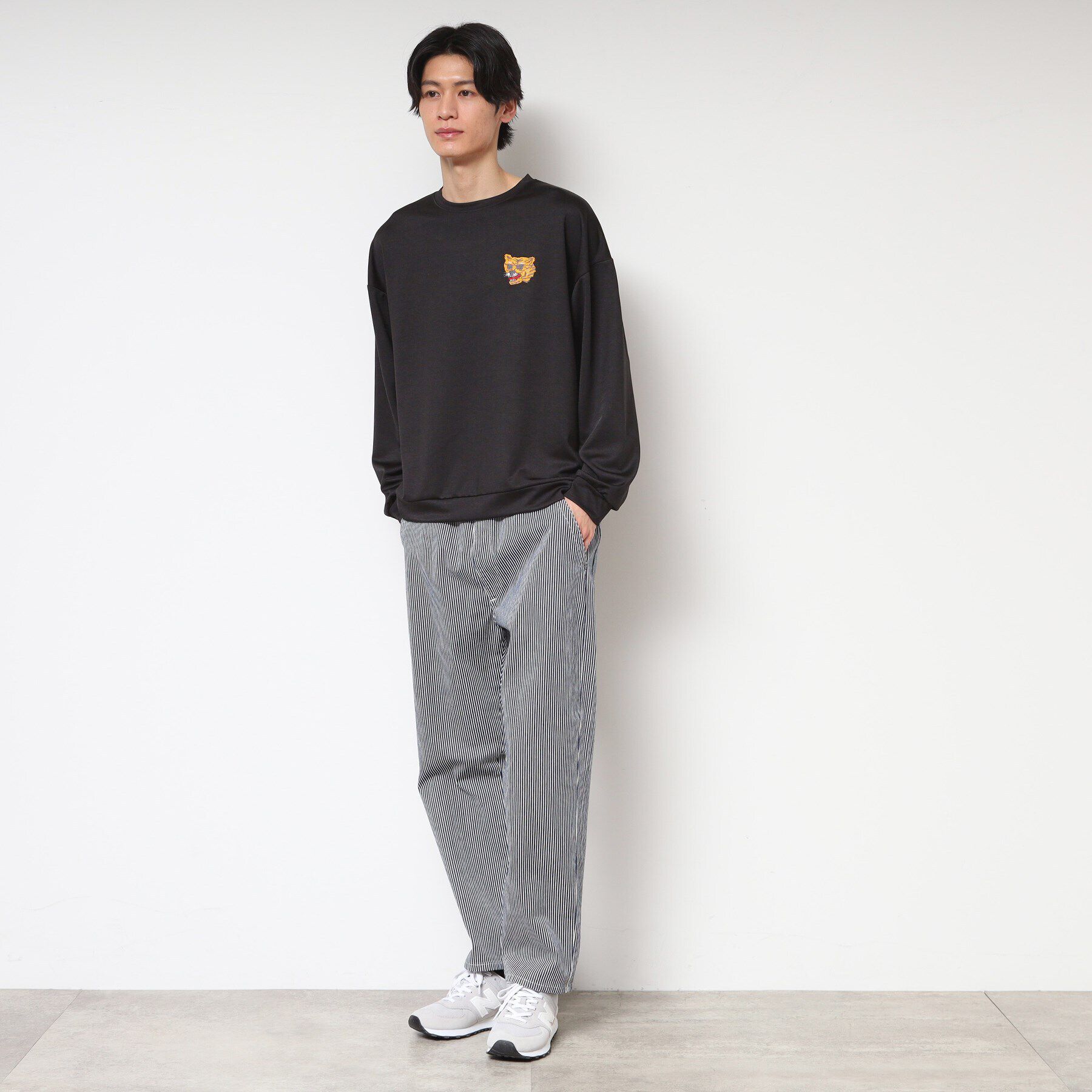 Dessin「【洗える】タイガー刺繍スウェット」|パーカー|