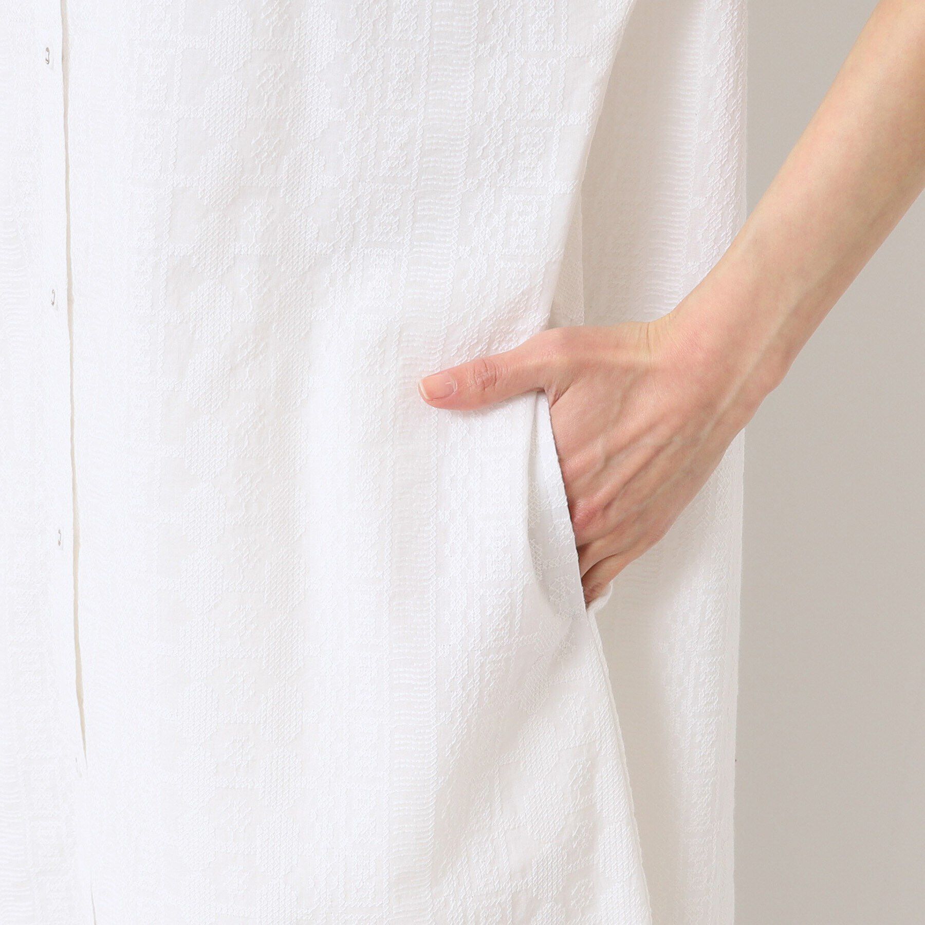 Dessin「【インド刺繍・セットアップ可能・洗える】シャツワンピース」|ワンピース|