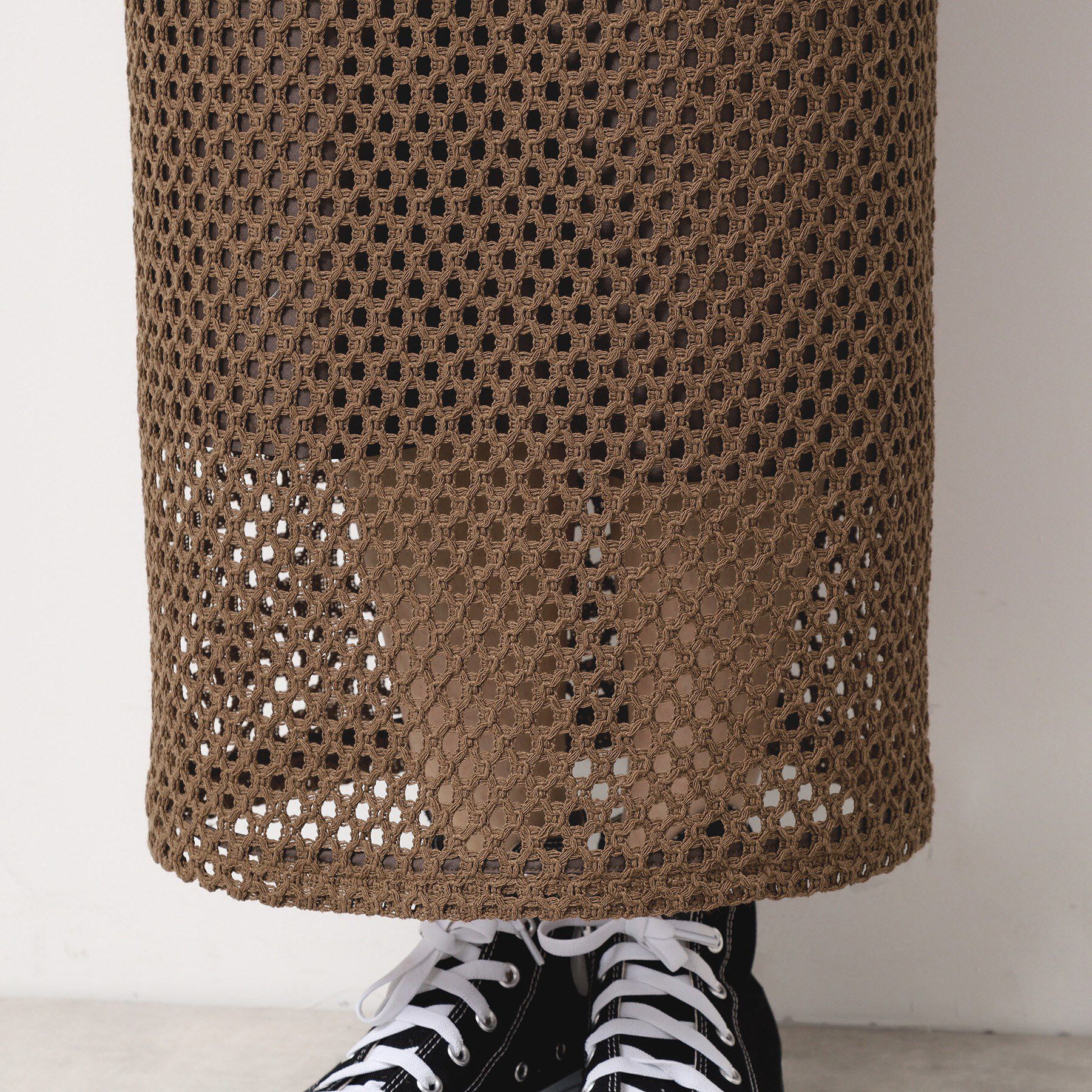 Dessin「【セットアップ可能・洗える】メッシュレーススカート」|スカート|