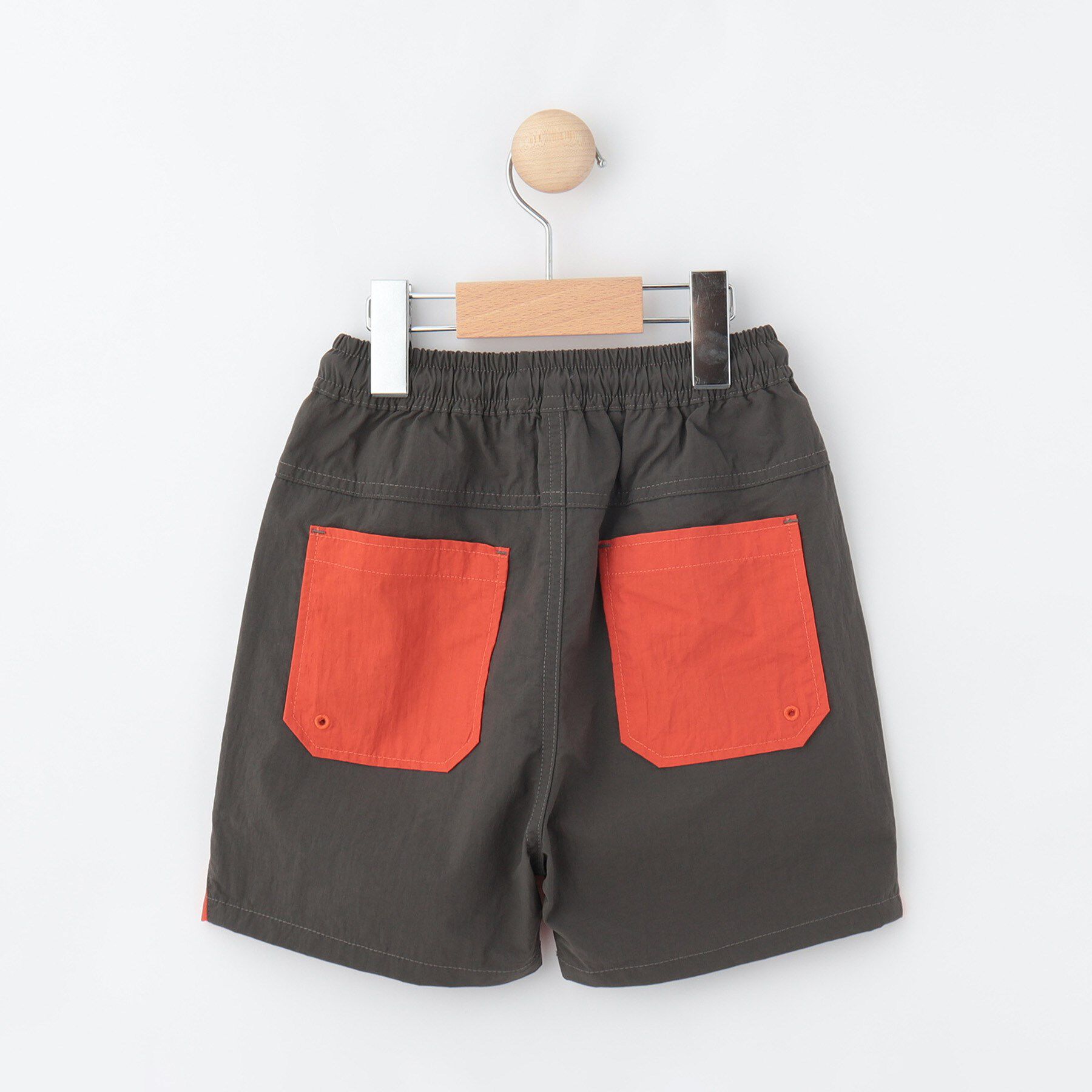 Dessin「【ウエストゴム・洗える】ナイロンワッシャーショートパンツ」|キュロット|