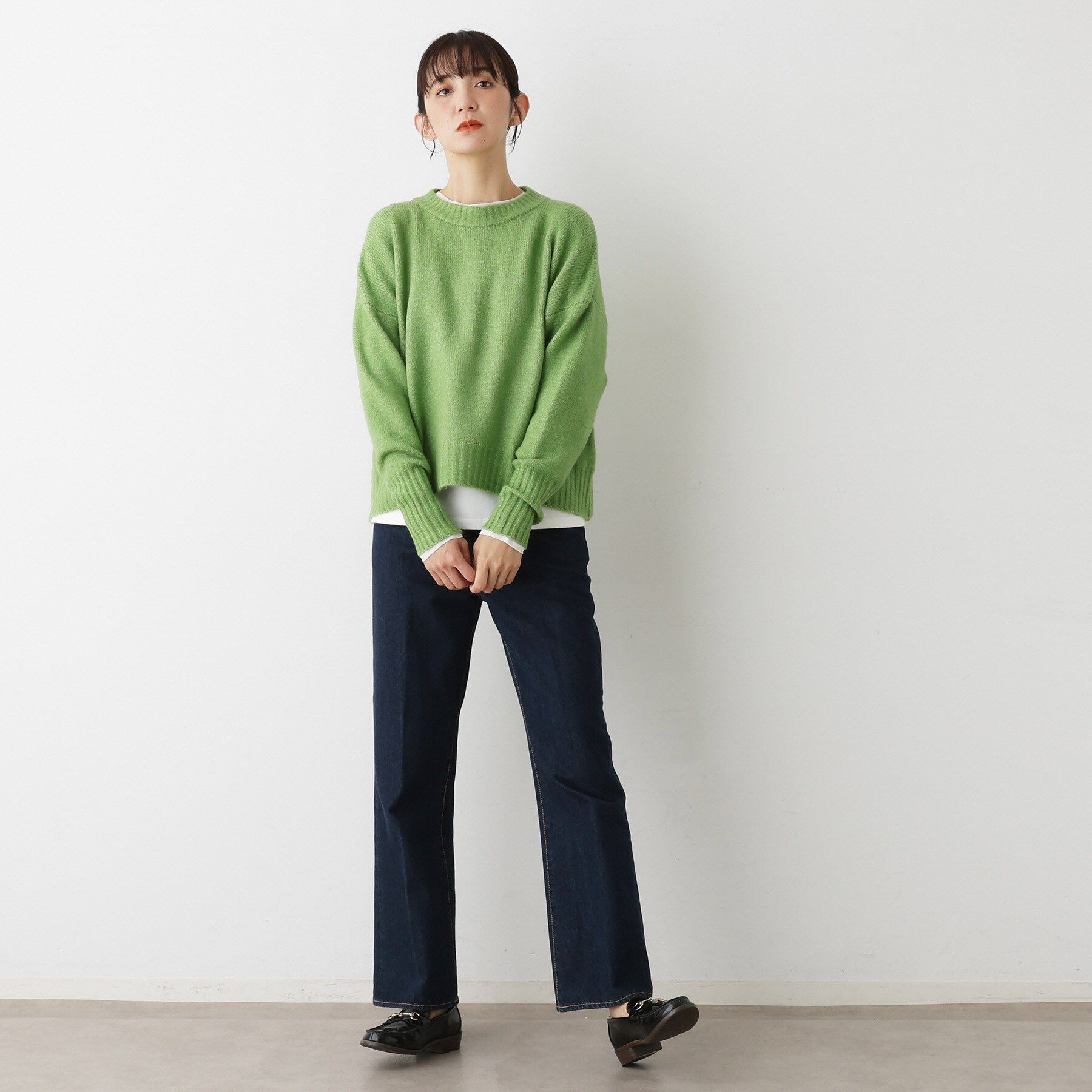 Dessin「【洗える】クルーネックワイドニット」|ニット・セーター|
