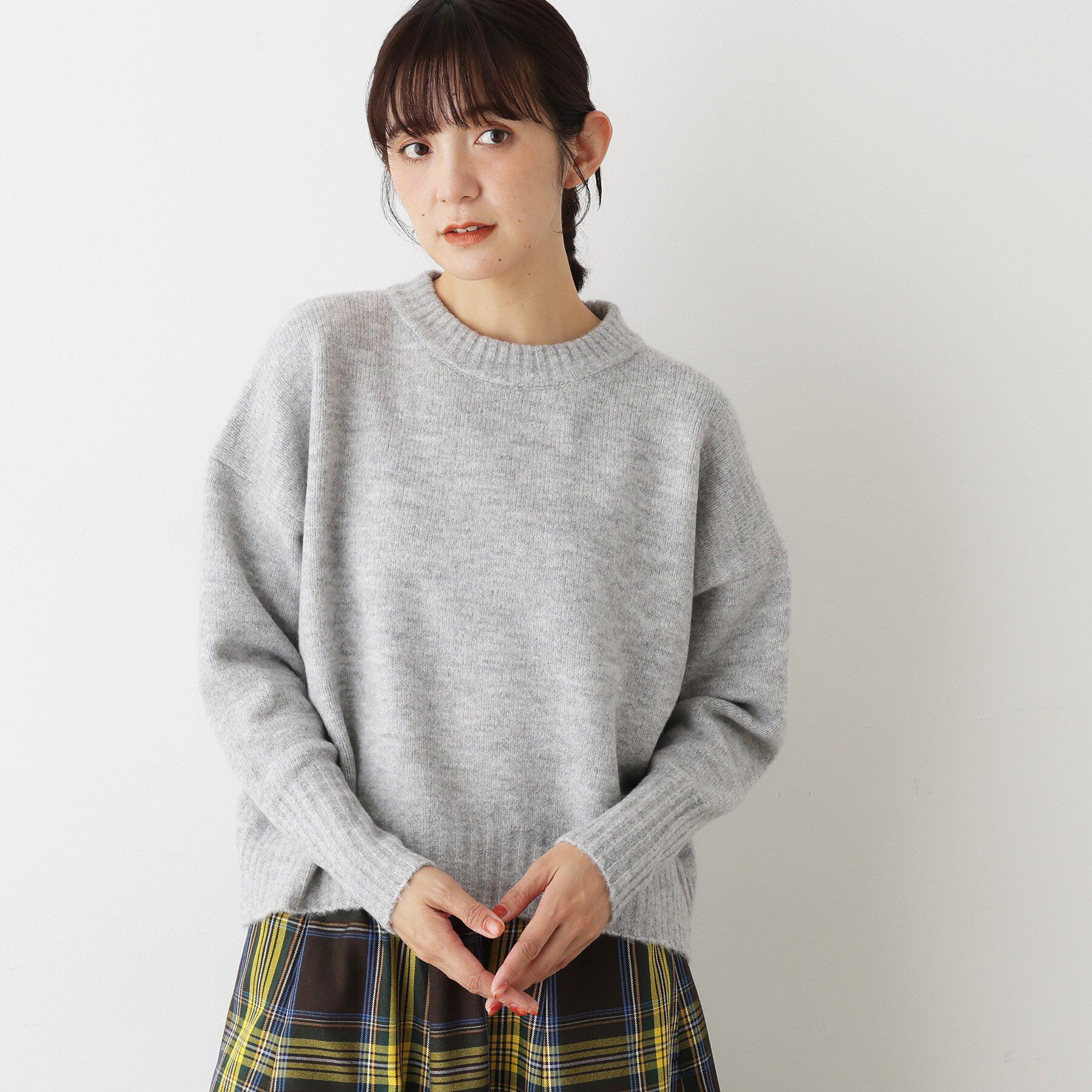 Dessin「【洗える】クルーネックワイドニット」|ニット・セーター|