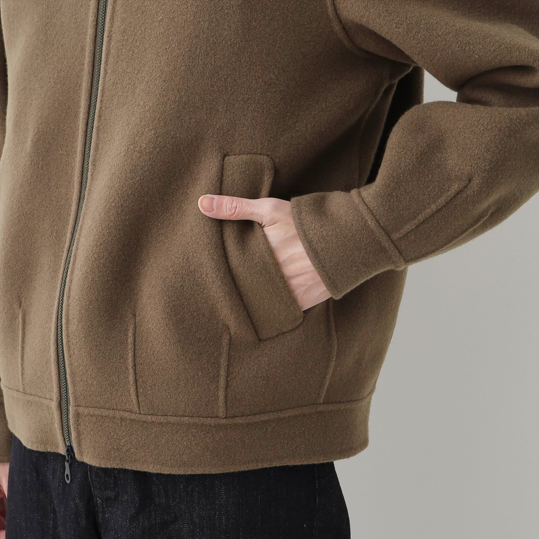 Dessin「【洗える】メルトンジャケット」|ステンカラーコート|