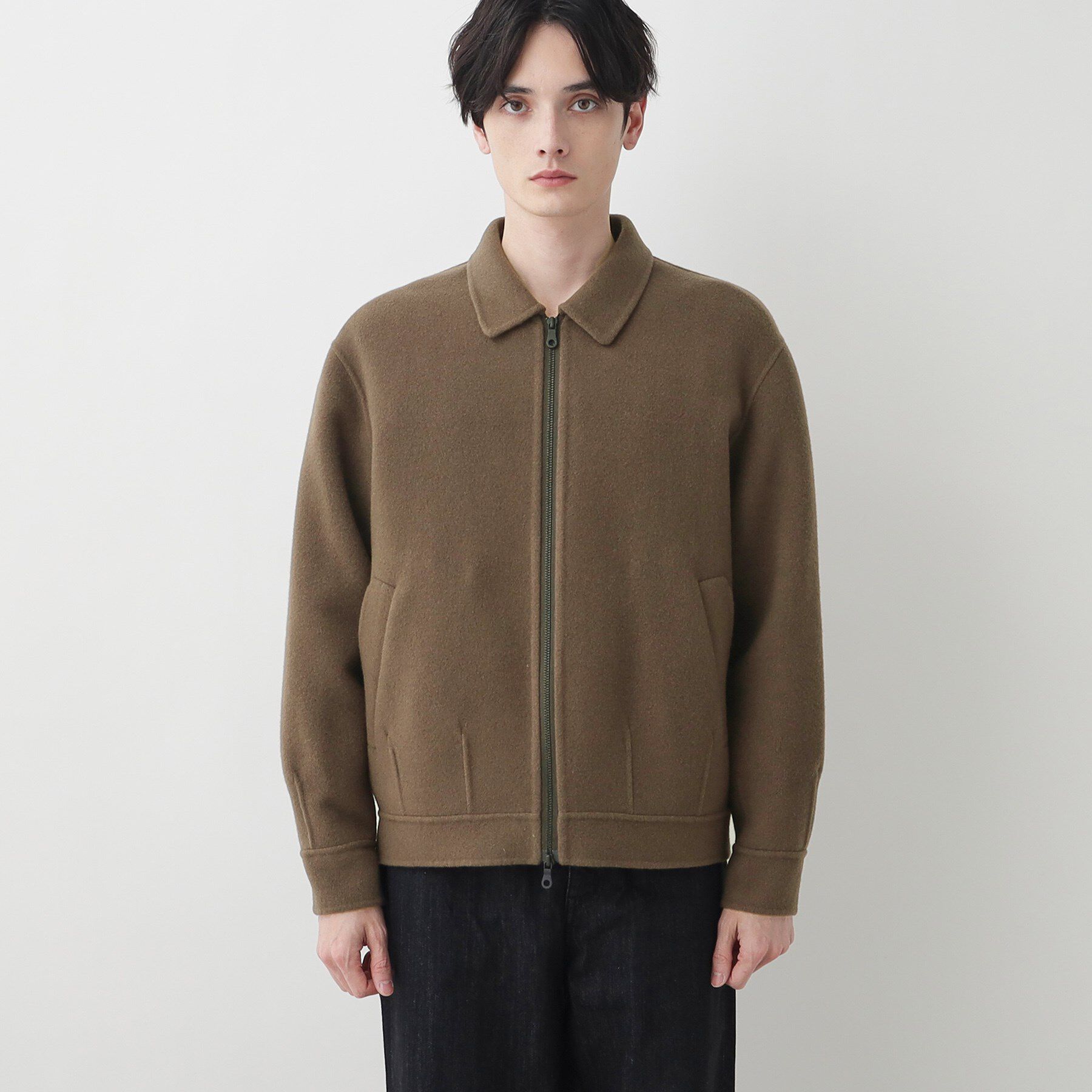 Dessin「【洗える】メルトンジャケット」|ステンカラーコート|