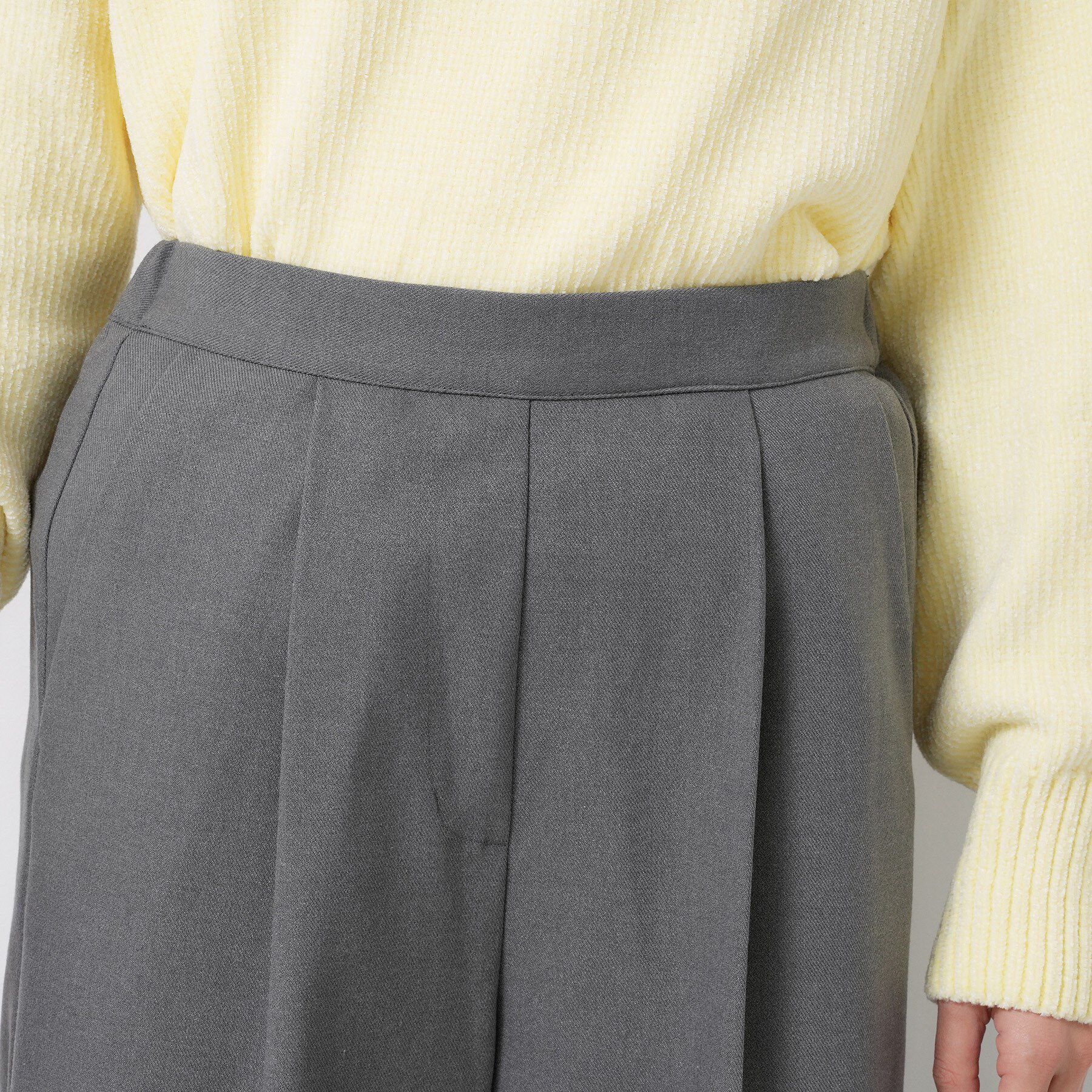 Dessin「【洗える】裏起毛セミワイドツイルパンツ」|その他|