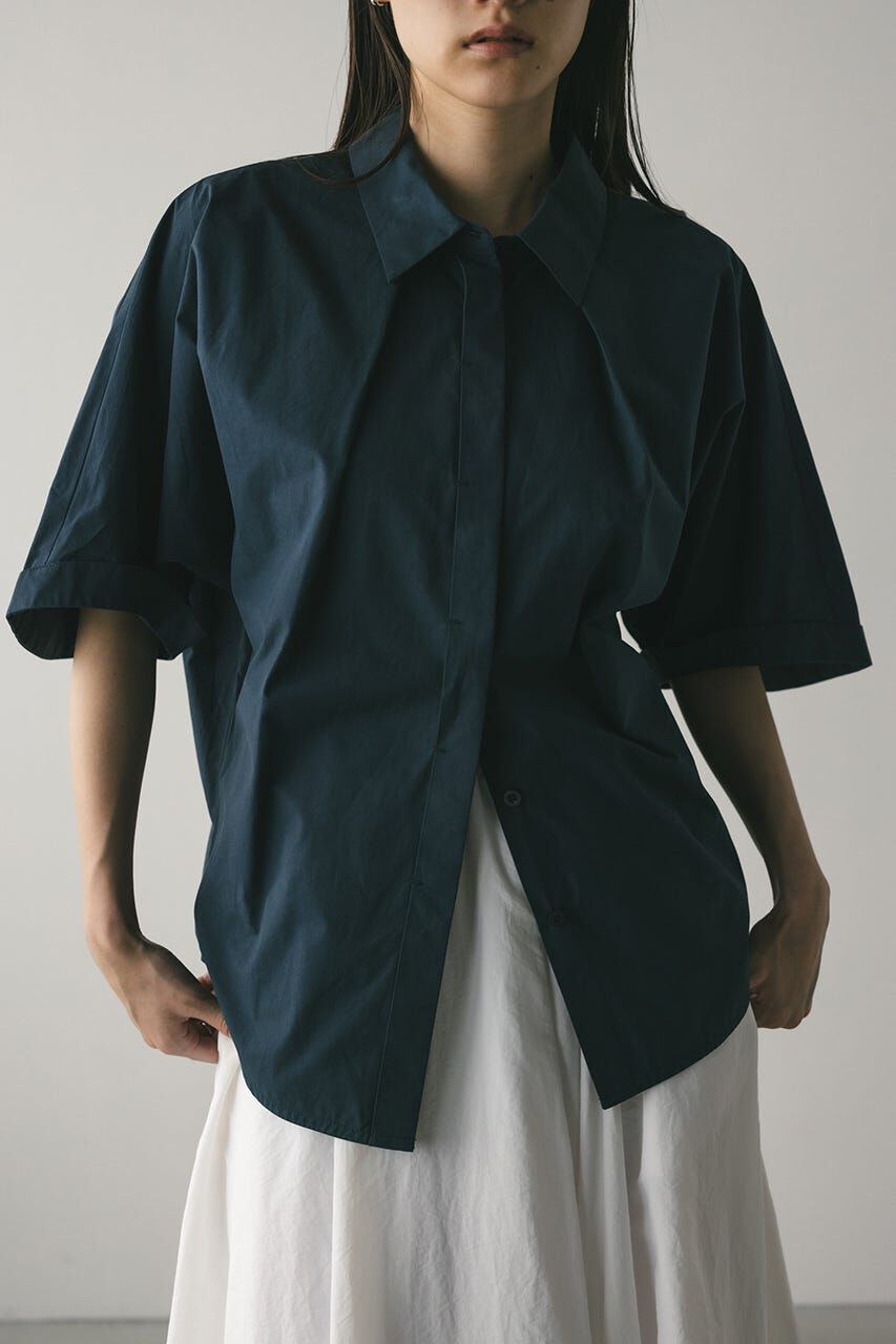STYLEMIXER「ドルマンハーフスリーブシャツ」|シャツ・ブラウス|NVY