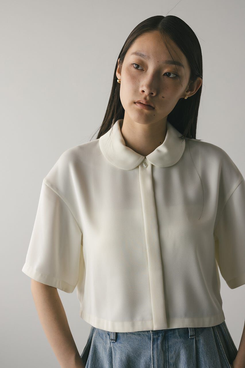 STYLEMIXER「サークルカラーサテンショートシャツ」|シャツ・ブラウス|